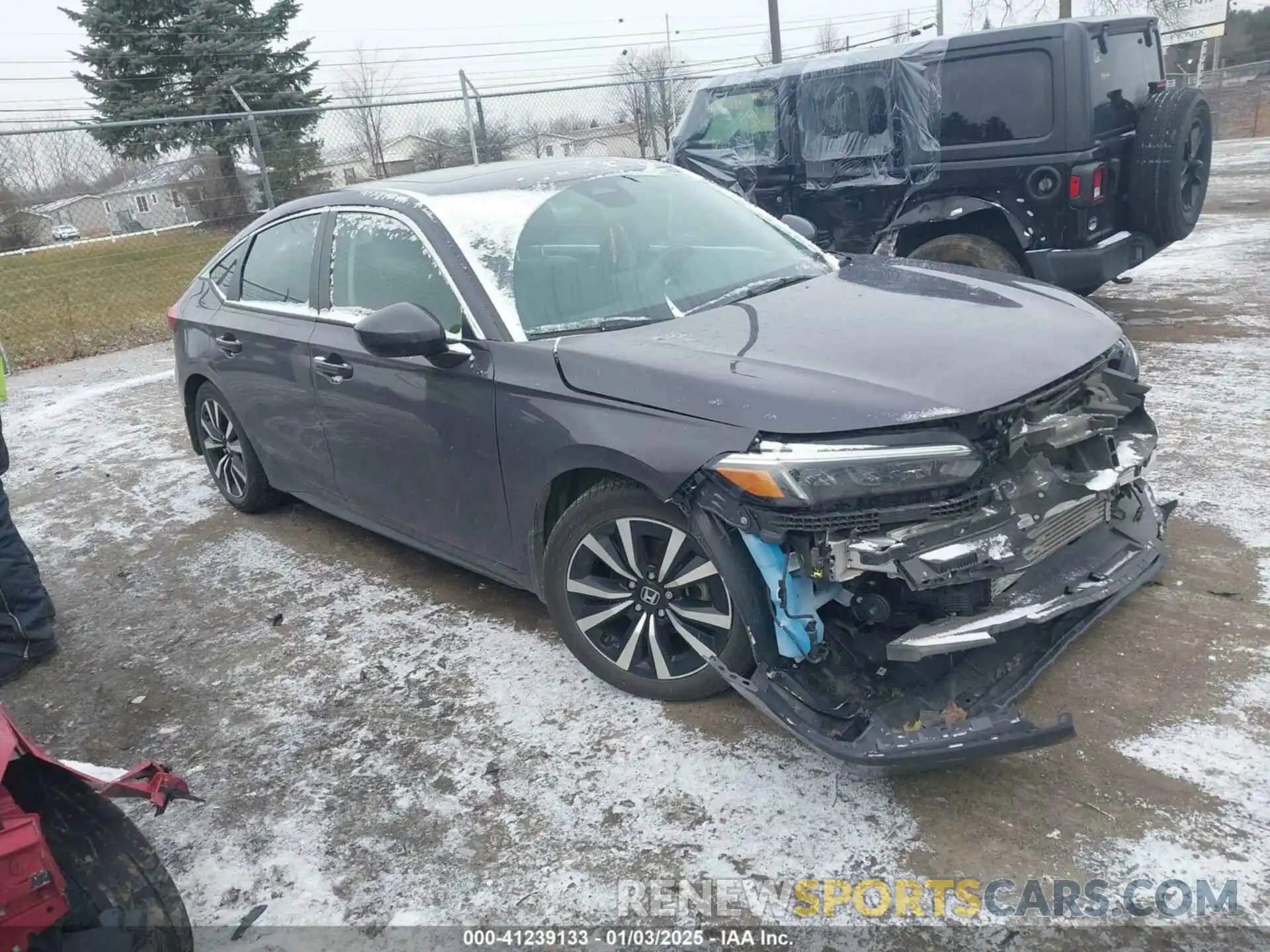 1 Photograph of a damaged car 19XFL1H71NE014559 HONDA CIVIC 2022