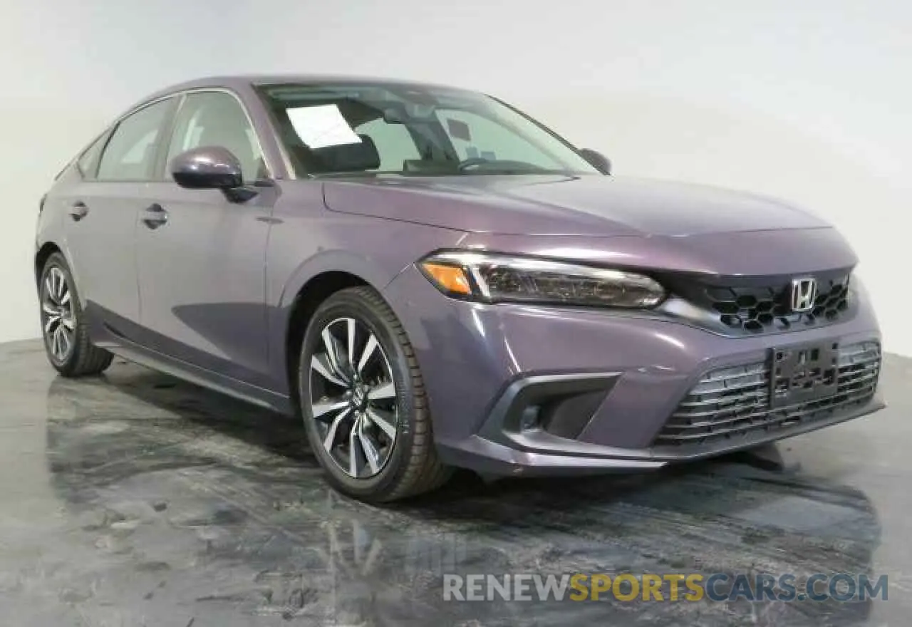 1 Photograph of a damaged car 19XFL1H73NE014577 HONDA CIVIC 2022
