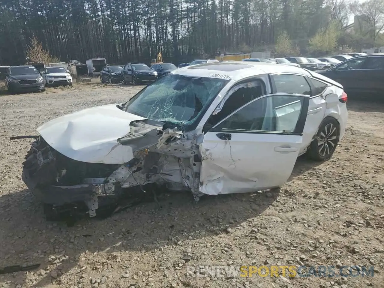 1 Photograph of a damaged car 19XFL1H77NE022858 HONDA CIVIC 2022