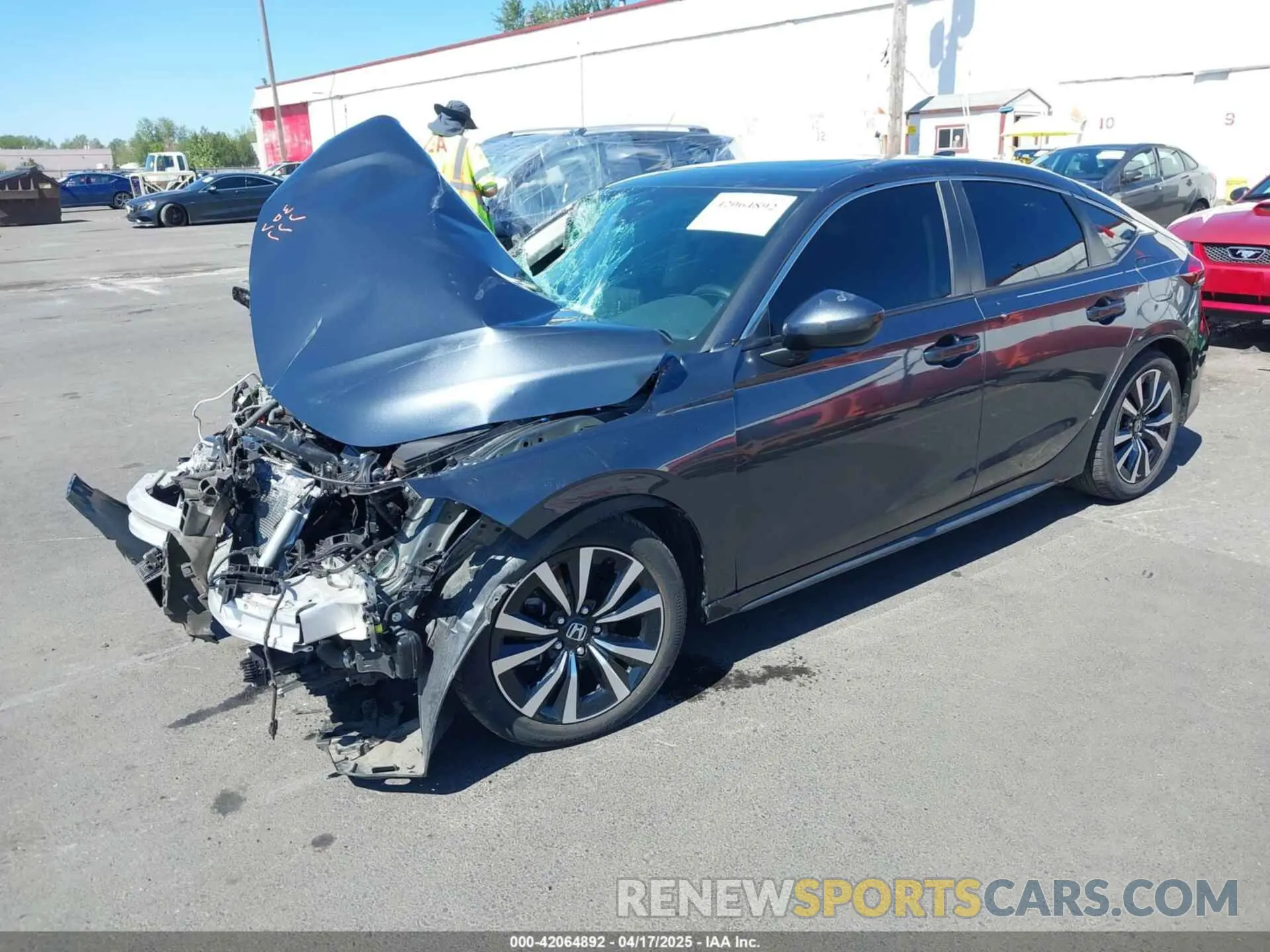 2 Photograph of a damaged car 19XFL1H7XNE013345 HONDA CIVIC 2022