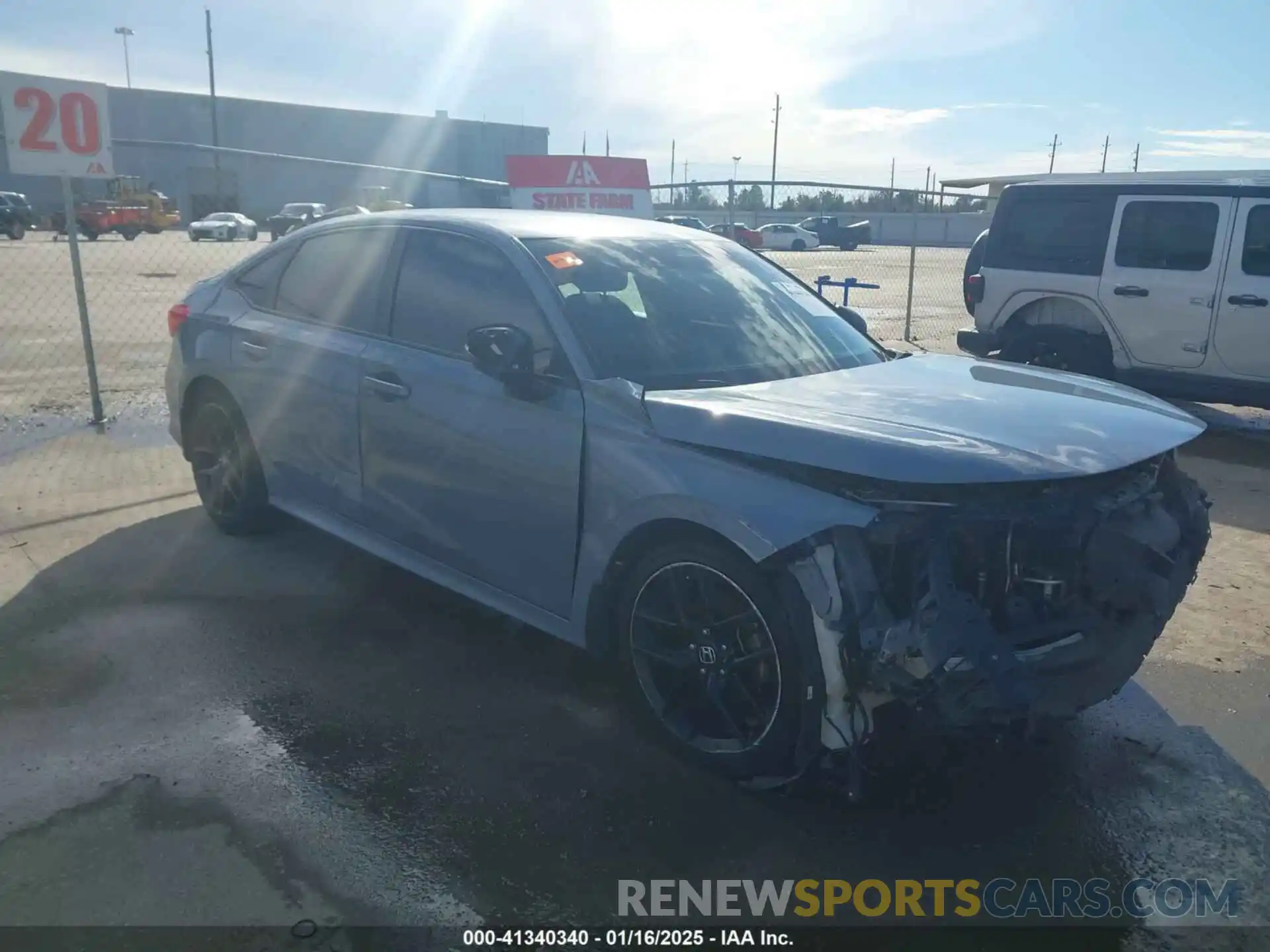 1 Photograph of a damaged car 19XFL1H82NE011453 HONDA CIVIC 2022