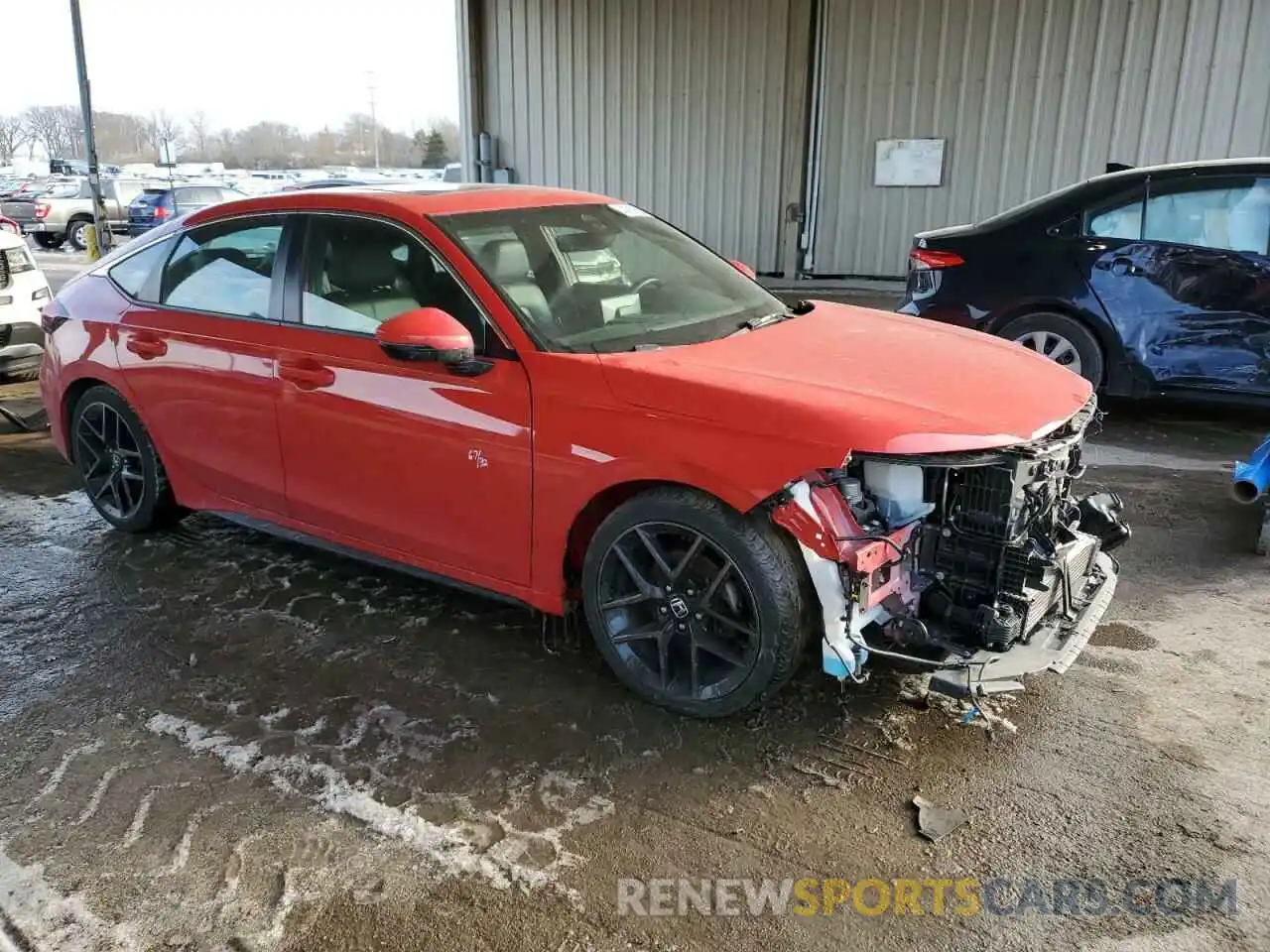 4 Photograph of a damaged car 19XFL1H82NE017575 HONDA CIVIC 2022