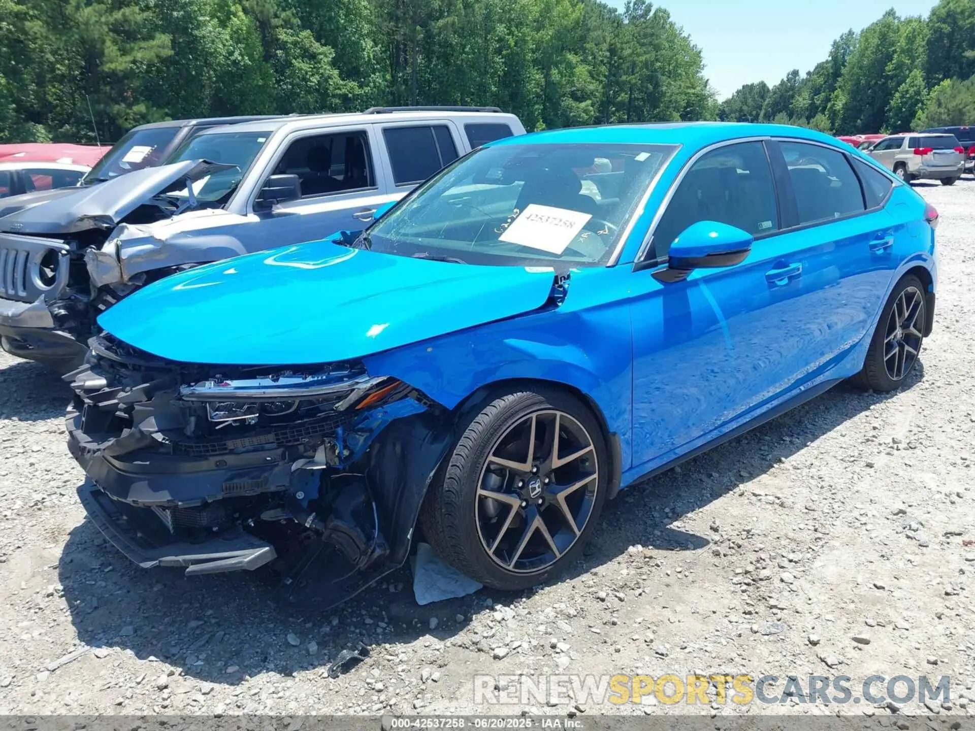 2 Photograph of a damaged car 19XFL1H87NE023582 HONDA CIVIC 2022