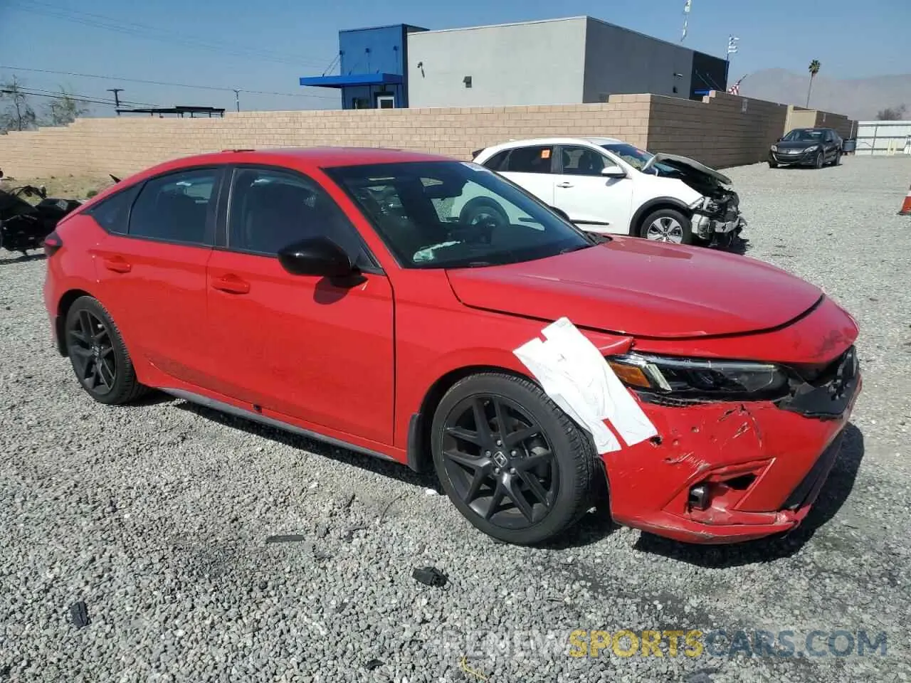 4 Photograph of a damaged car 19XFL2G87NE000388 HONDA CIVIC 2022