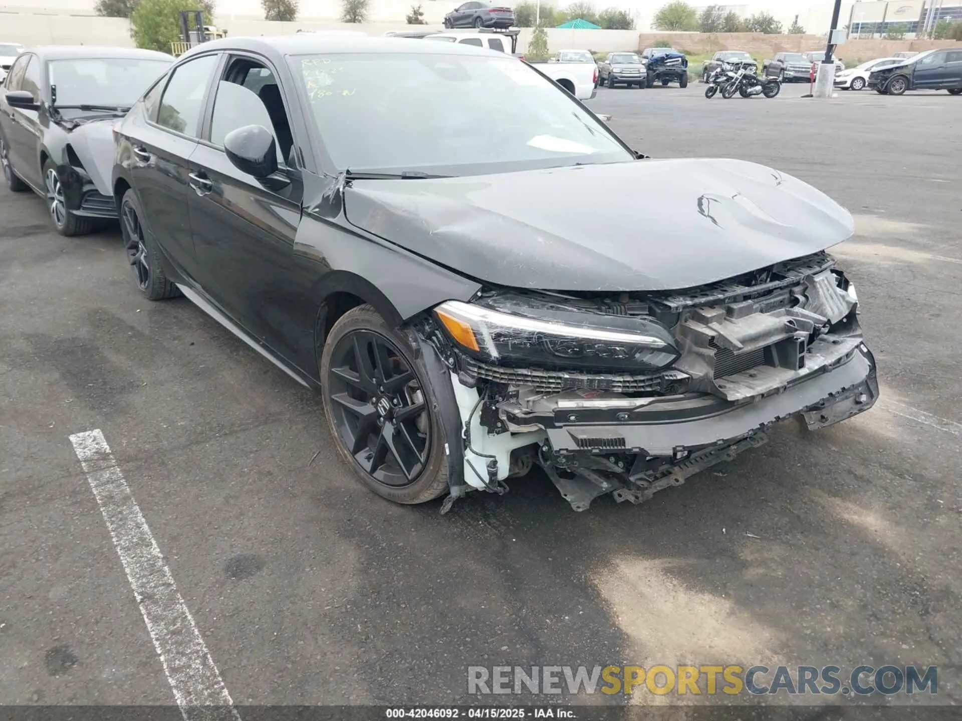 1 Photograph of a damaged car 19XFL2H80NE002546 HONDA CIVIC 2022