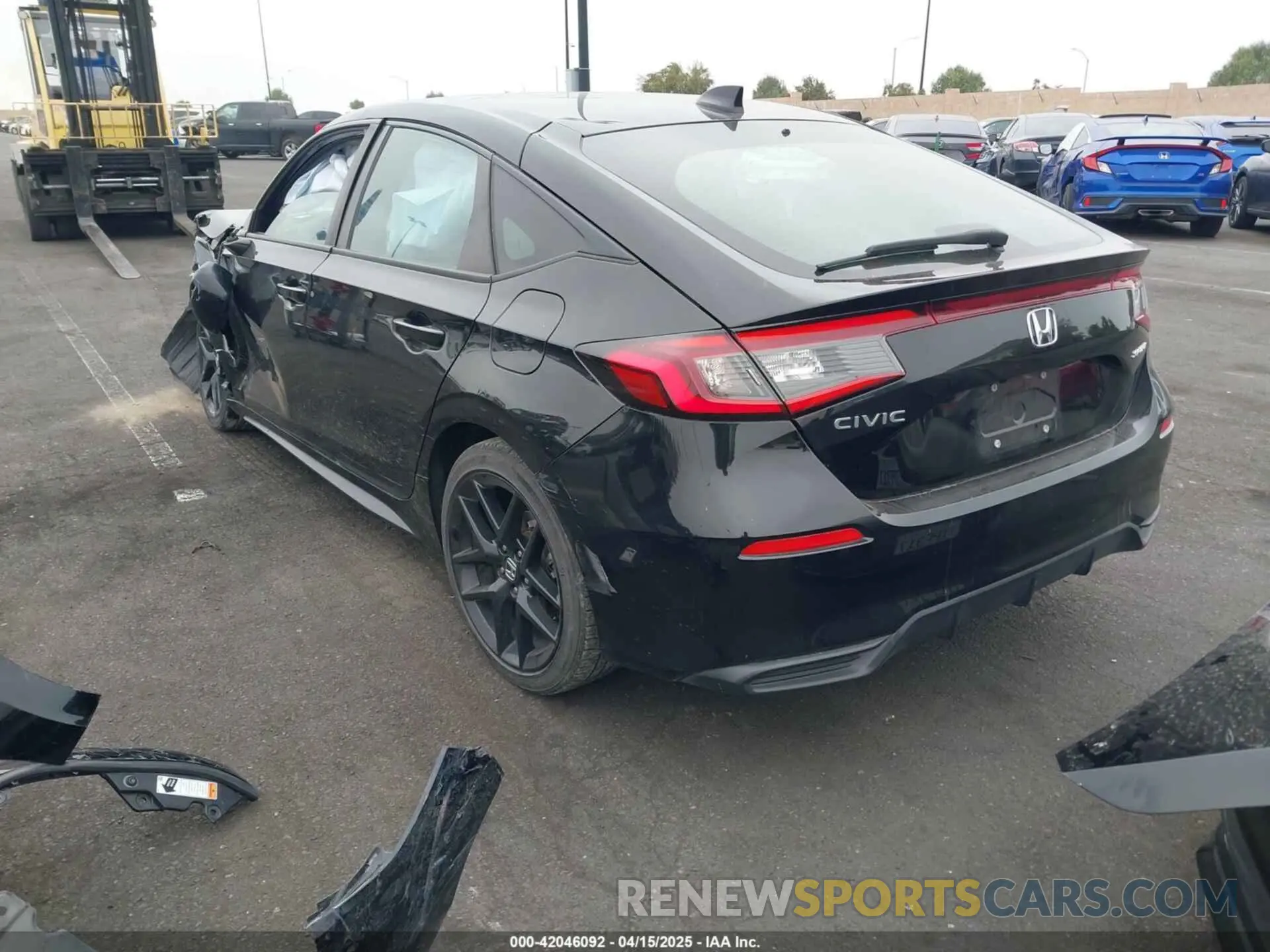 3 Photograph of a damaged car 19XFL2H80NE002546 HONDA CIVIC 2022