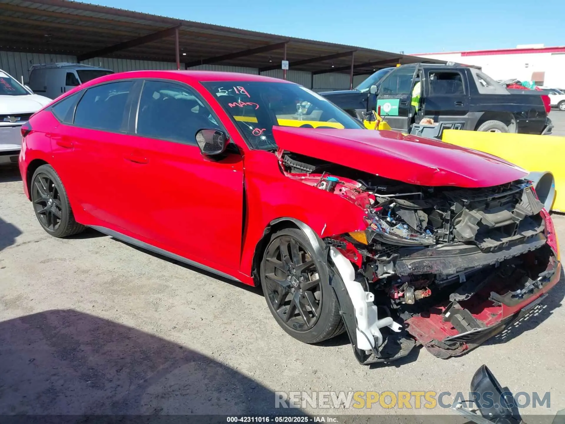 1 Photograph of a damaged car 19XFL2H81NE006251 HONDA CIVIC 2022