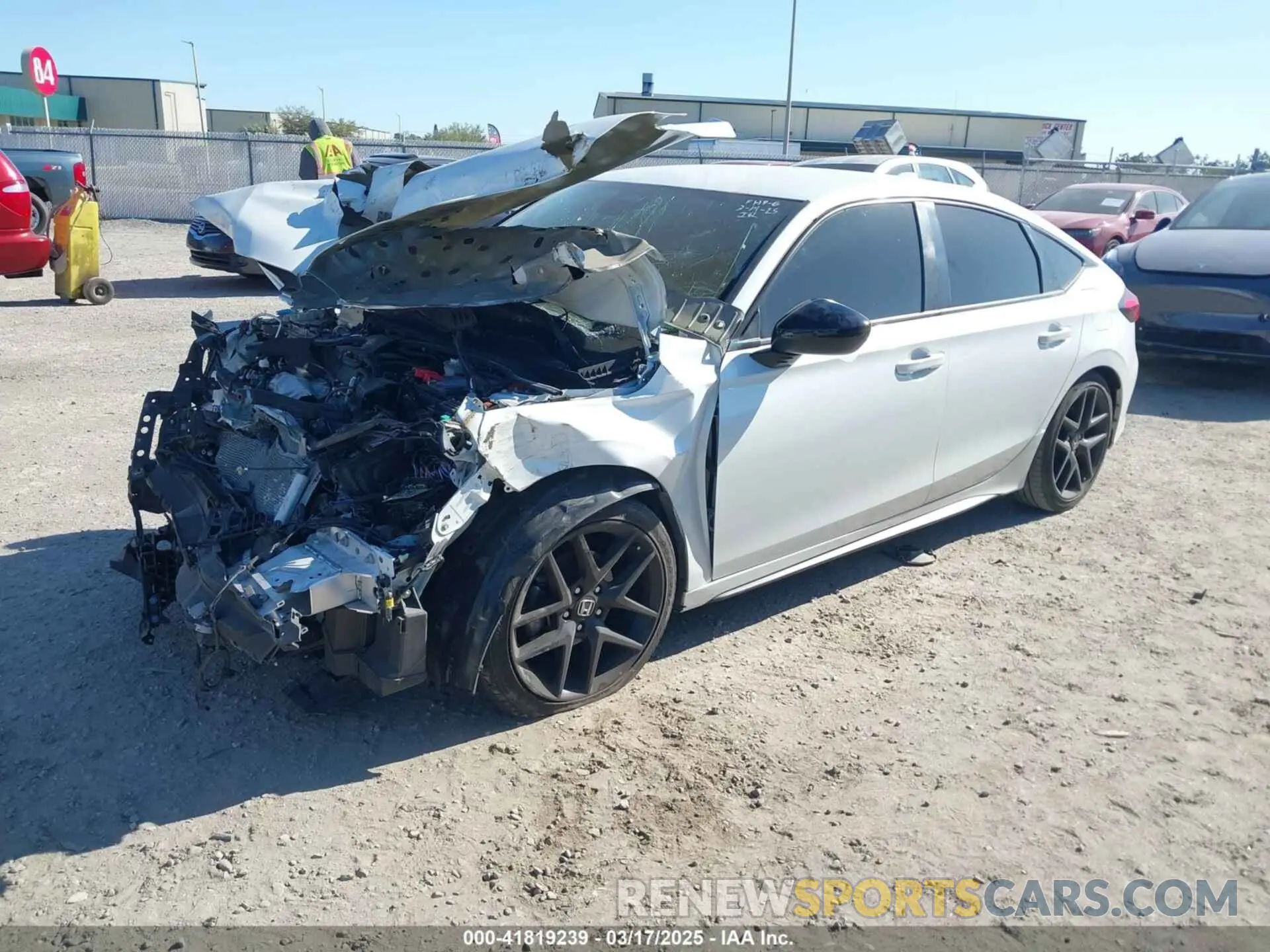 2 Photograph of a damaged car 19XFL2H83NE010656 HONDA CIVIC 2022