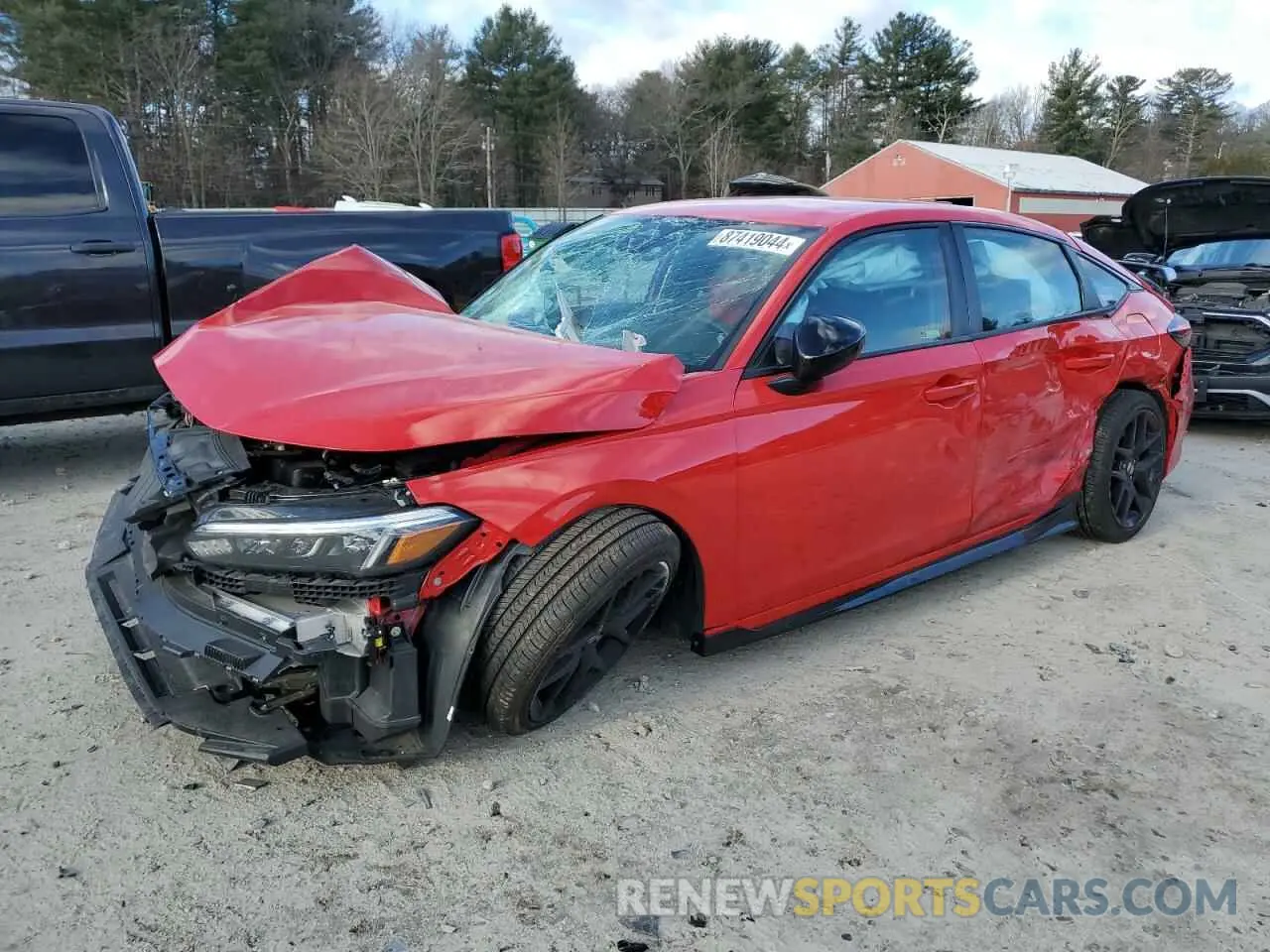 1 Photograph of a damaged car 19XFL2H84NE024419 HONDA CIVIC 2022