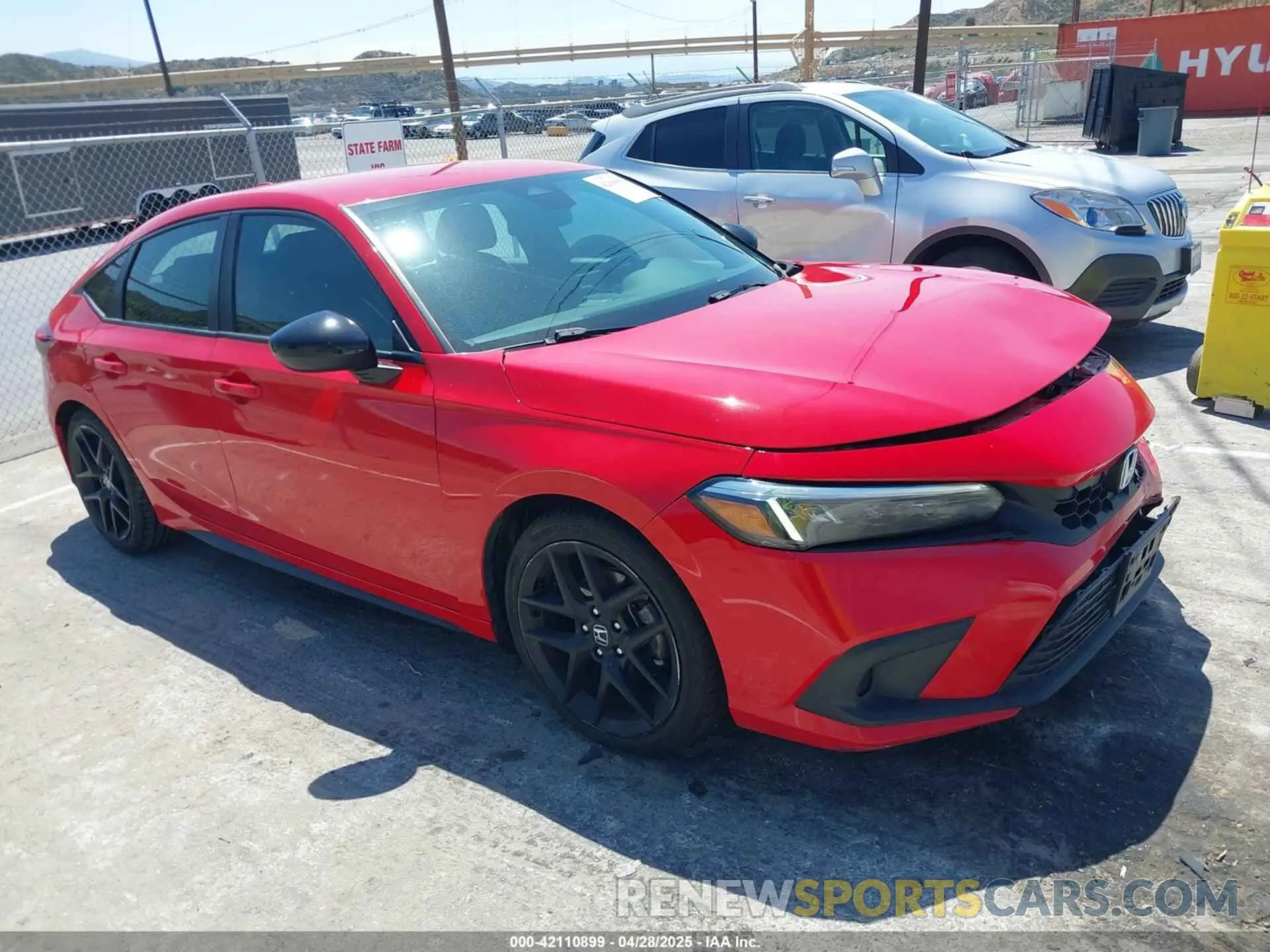 1 Photograph of a damaged car 19XFL2H88NE004853 HONDA CIVIC 2022