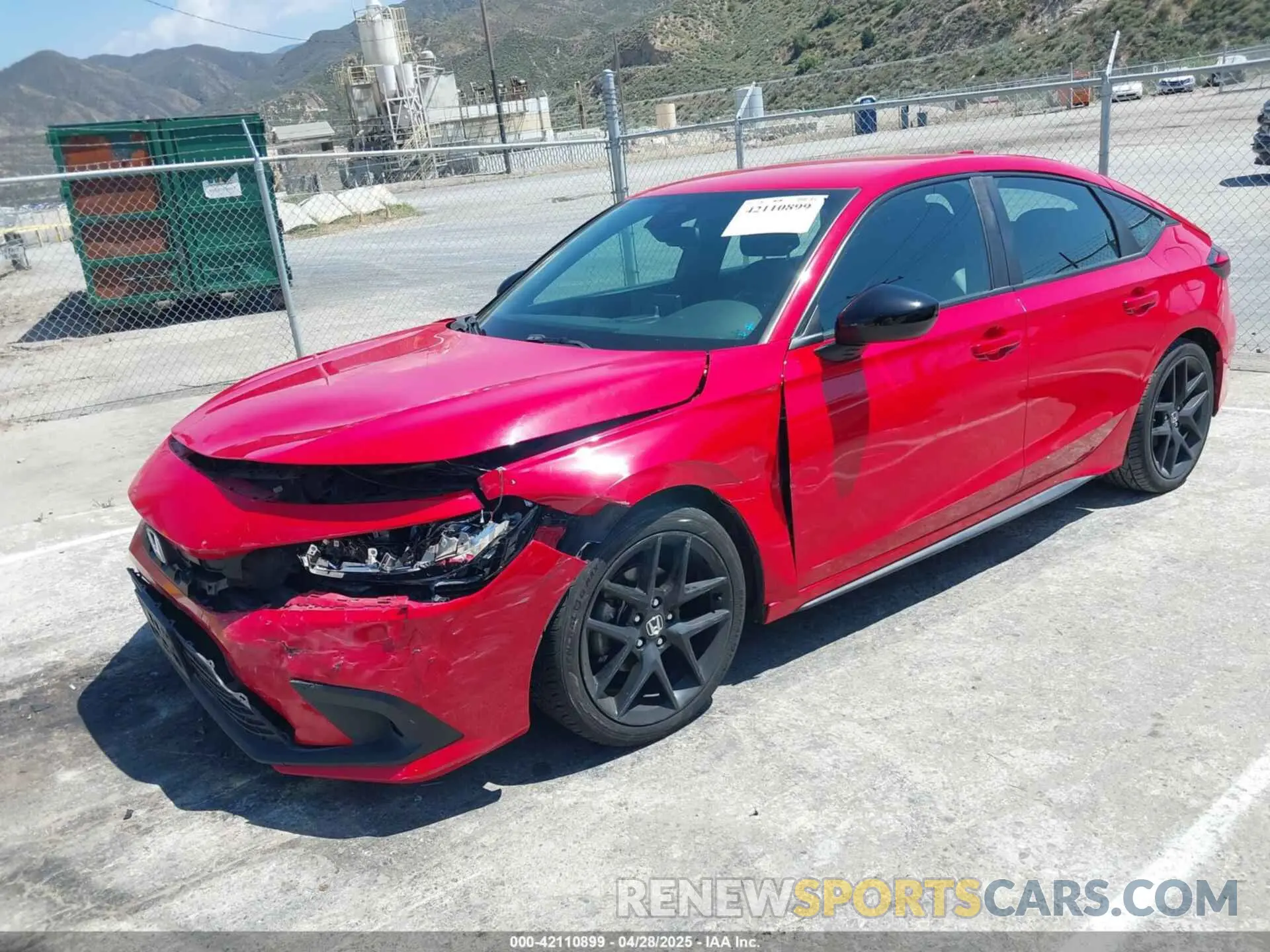 2 Photograph of a damaged car 19XFL2H88NE004853 HONDA CIVIC 2022