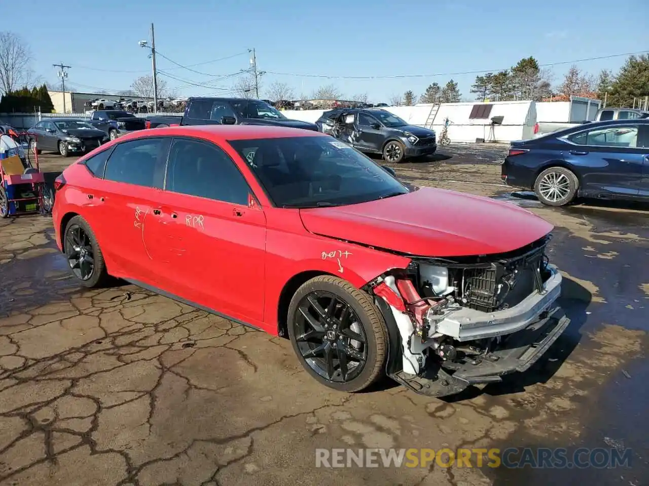 4 Photograph of a damaged car 19XFL2H88NE021717 HONDA CIVIC 2022