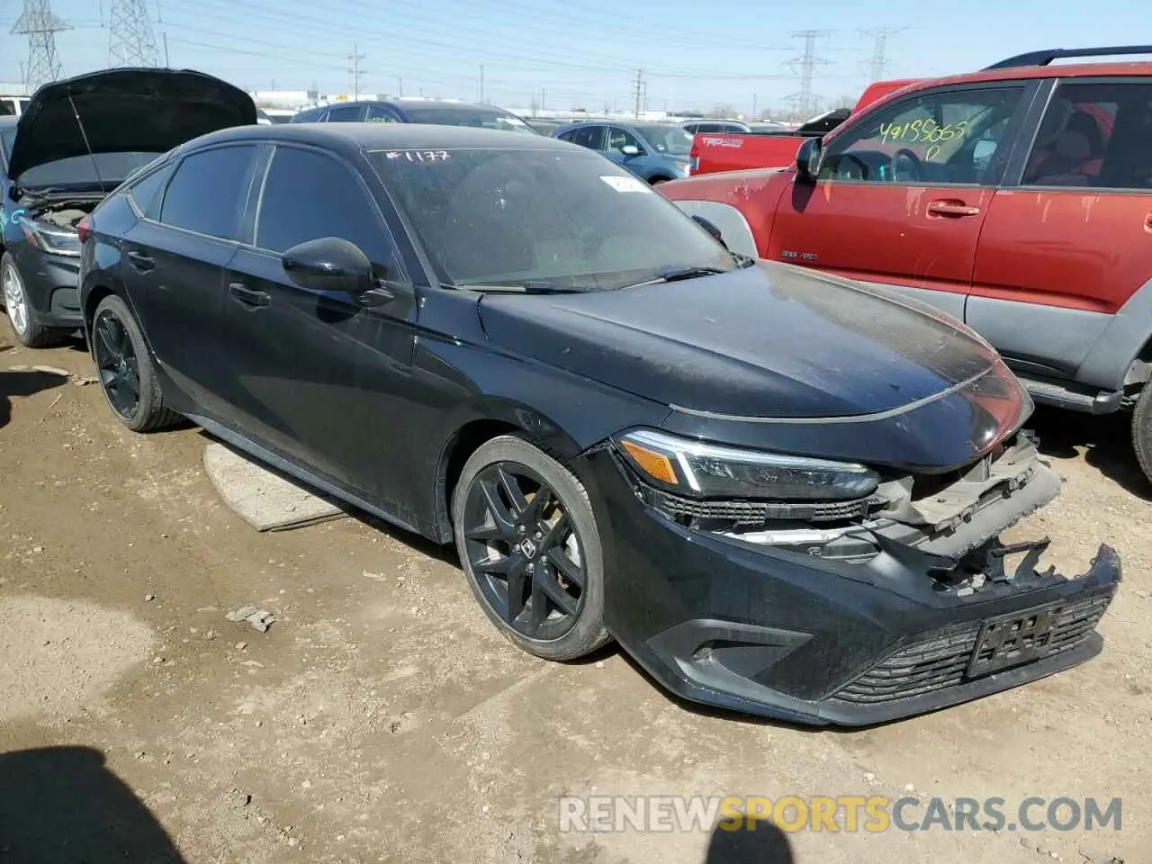 4 Photograph of a damaged car 19XFL2H8XNE025073 HONDA CIVIC 2022