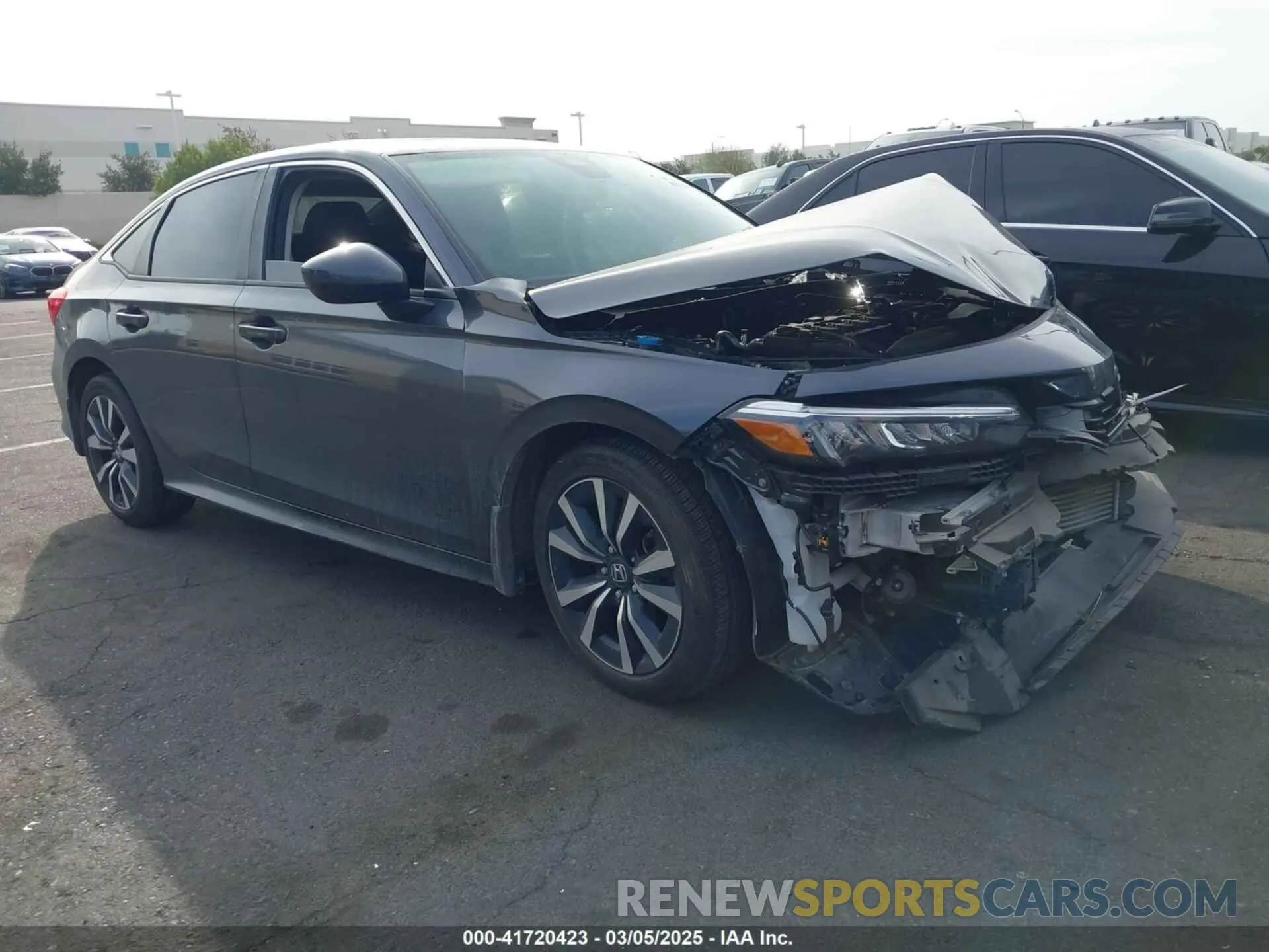 1 Photograph of a damaged car 2HGFE1F70NH310515 HONDA CIVIC 2022