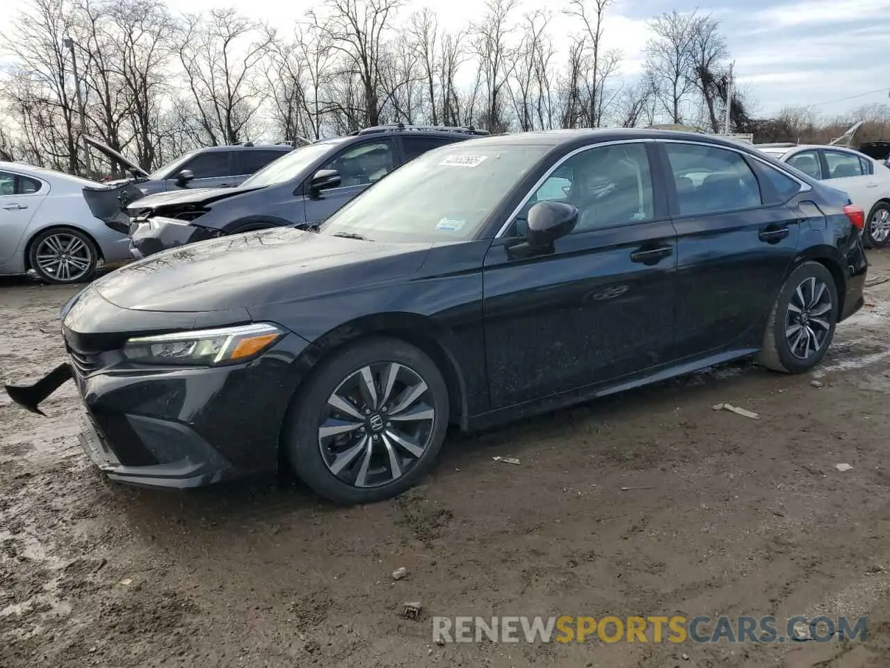 1 Photograph of a damaged car 2HGFE1F70NH321160 HONDA CIVIC 2022