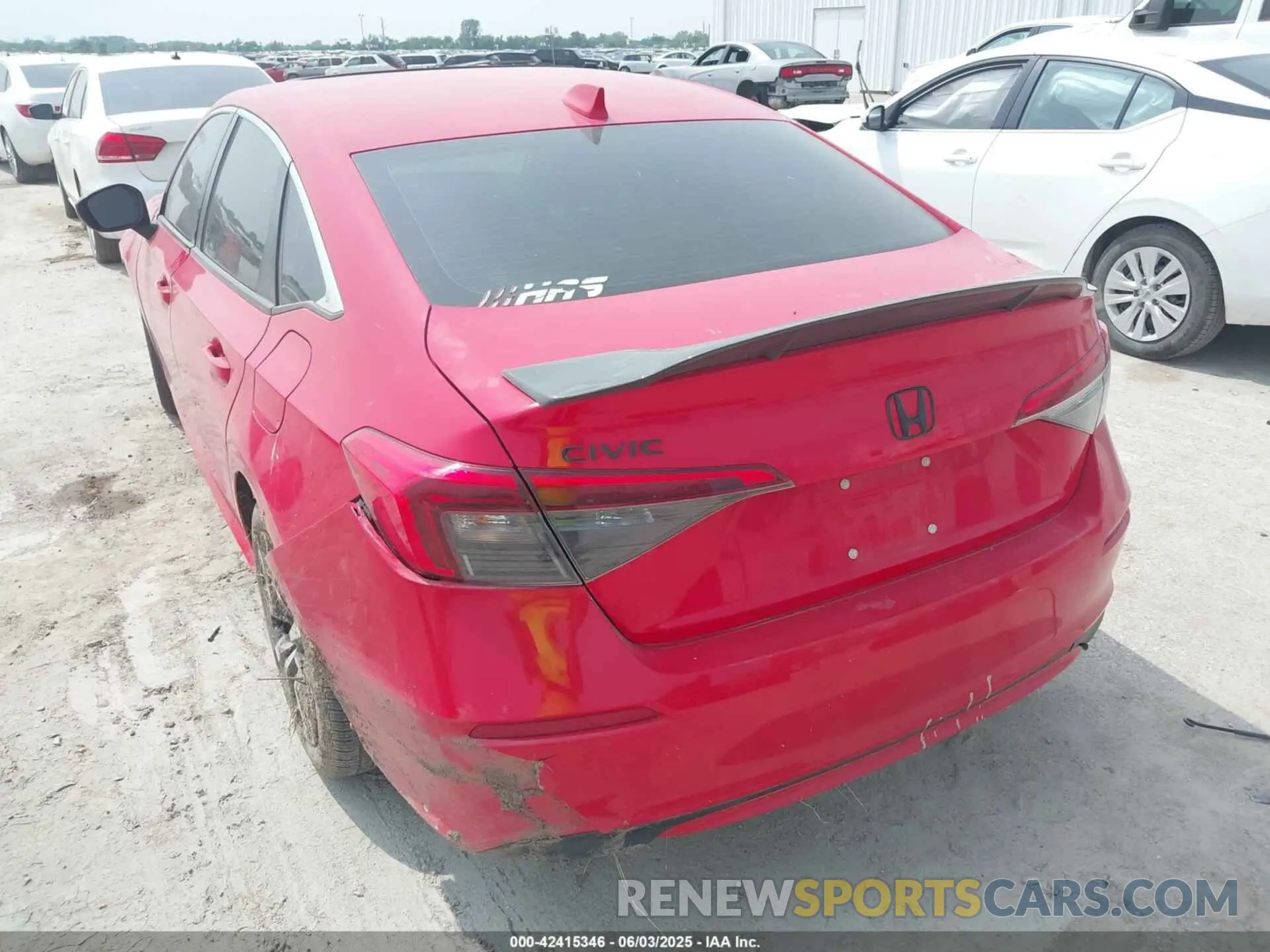 3 Photograph of a damaged car 2HGFE1F71NH302438 HONDA CIVIC 2022