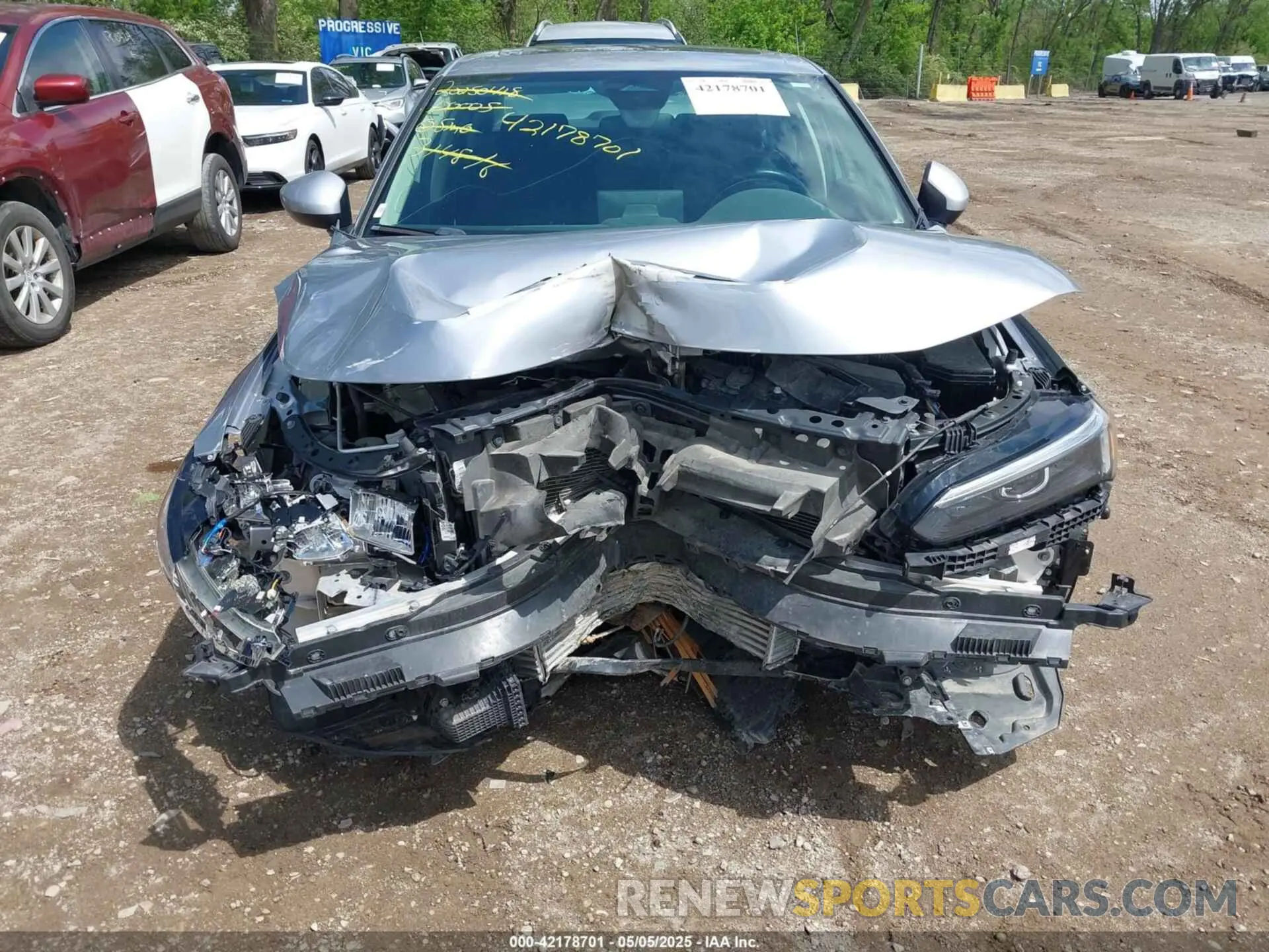 6 Photograph of a damaged car 2HGFE1F71NH314816 HONDA CIVIC 2022