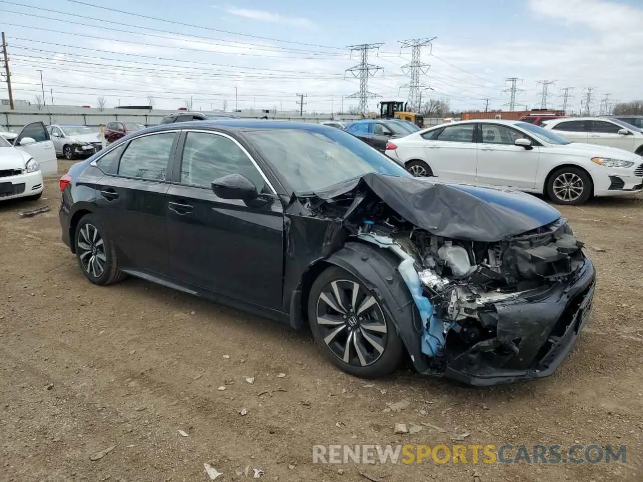 4 Photograph of a damaged car 2HGFE1F72NH327249 HONDA CIVIC 2022
