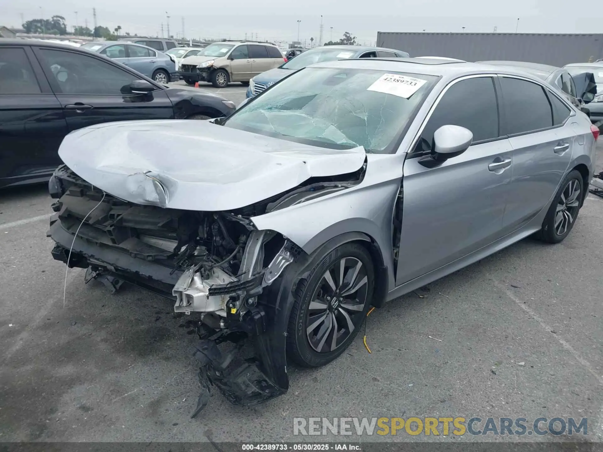 2 Photograph of a damaged car 2HGFE1F73NH313912 HONDA CIVIC 2022