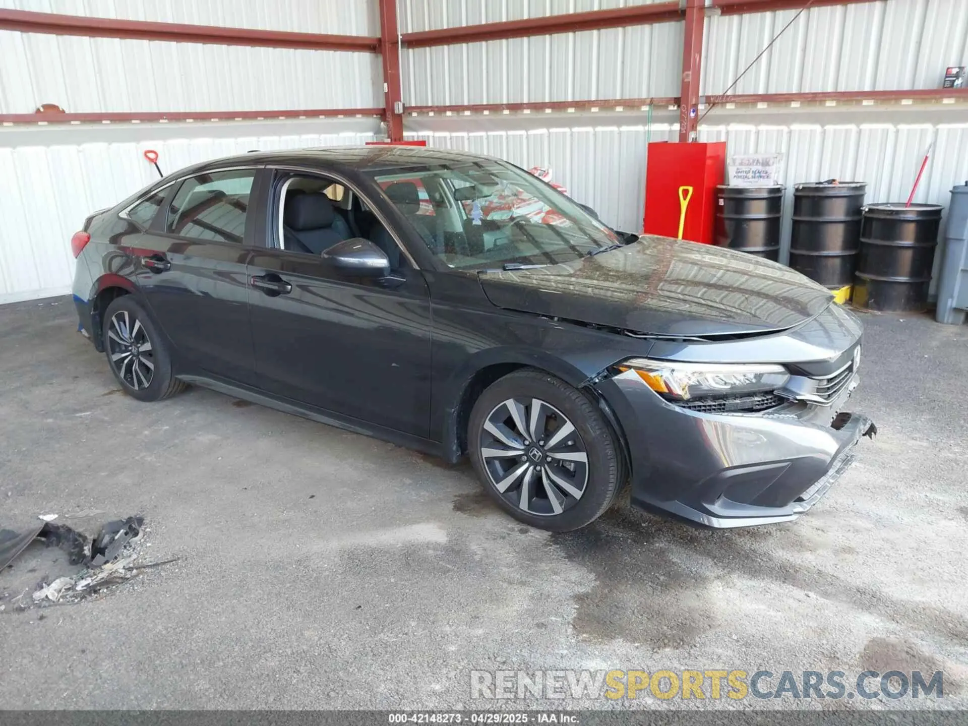 1 Photograph of a damaged car 2HGFE1F73NH318592 HONDA CIVIC 2022