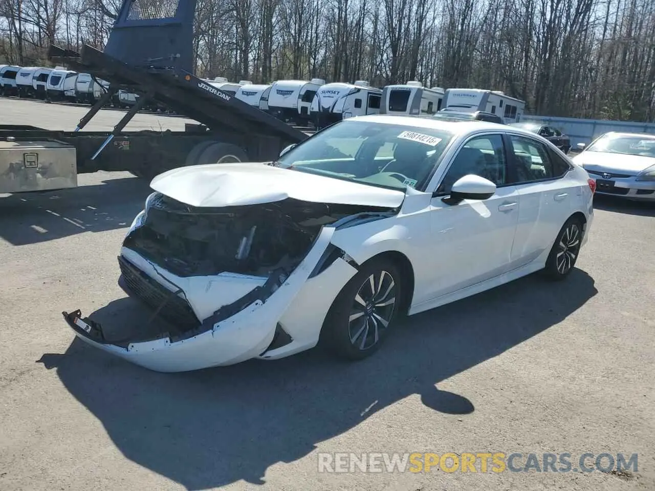 1 Photograph of a damaged car 2HGFE1F73NH327681 HONDA CIVIC 2022