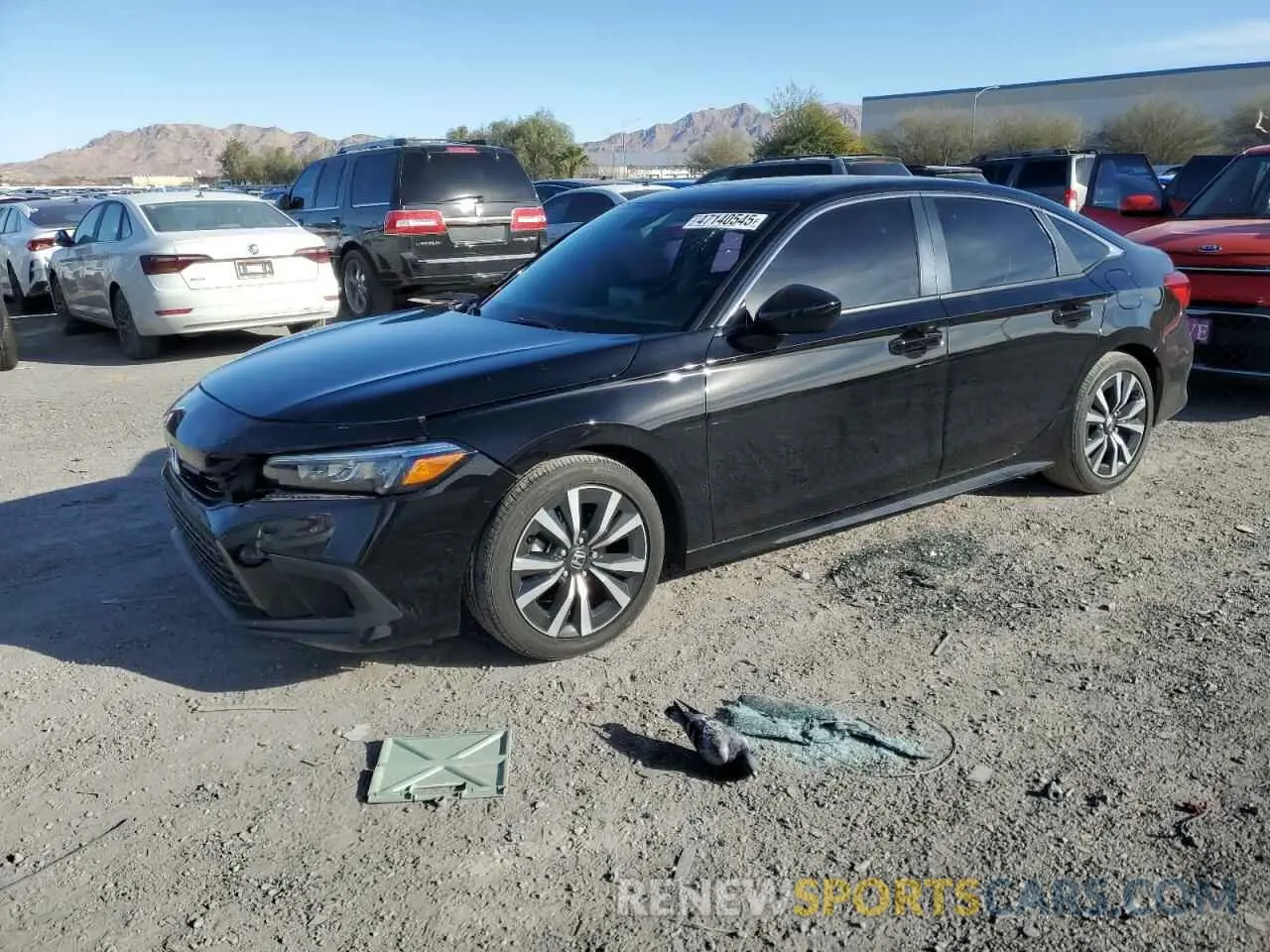 1 Photograph of a damaged car 2HGFE1F74NH310436 HONDA CIVIC 2022