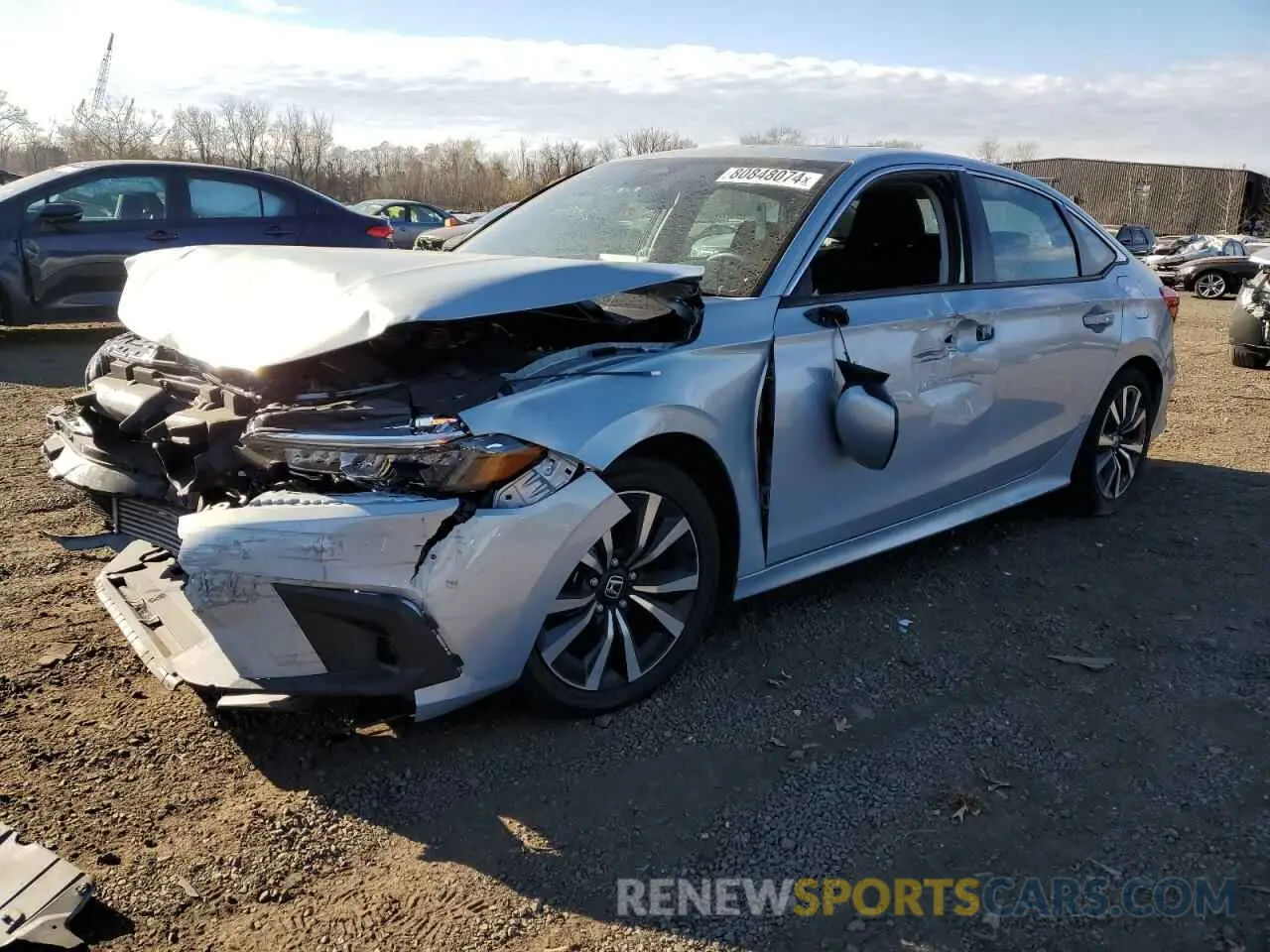 1 Photograph of a damaged car 2HGFE1F74NH328502 HONDA CIVIC 2022