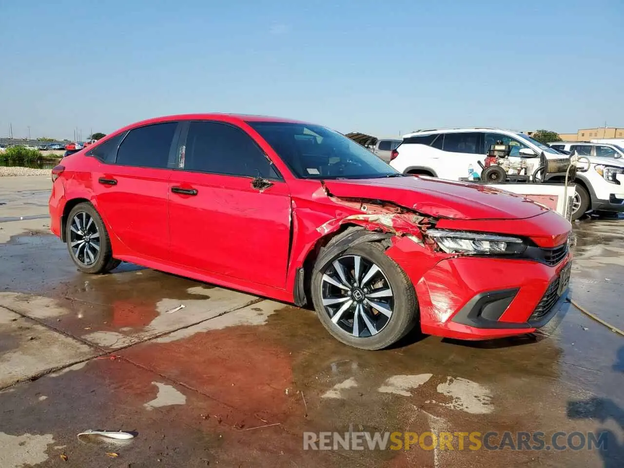 4 Photograph of a damaged car 2HGFE1F75NH303883 HONDA CIVIC 2022