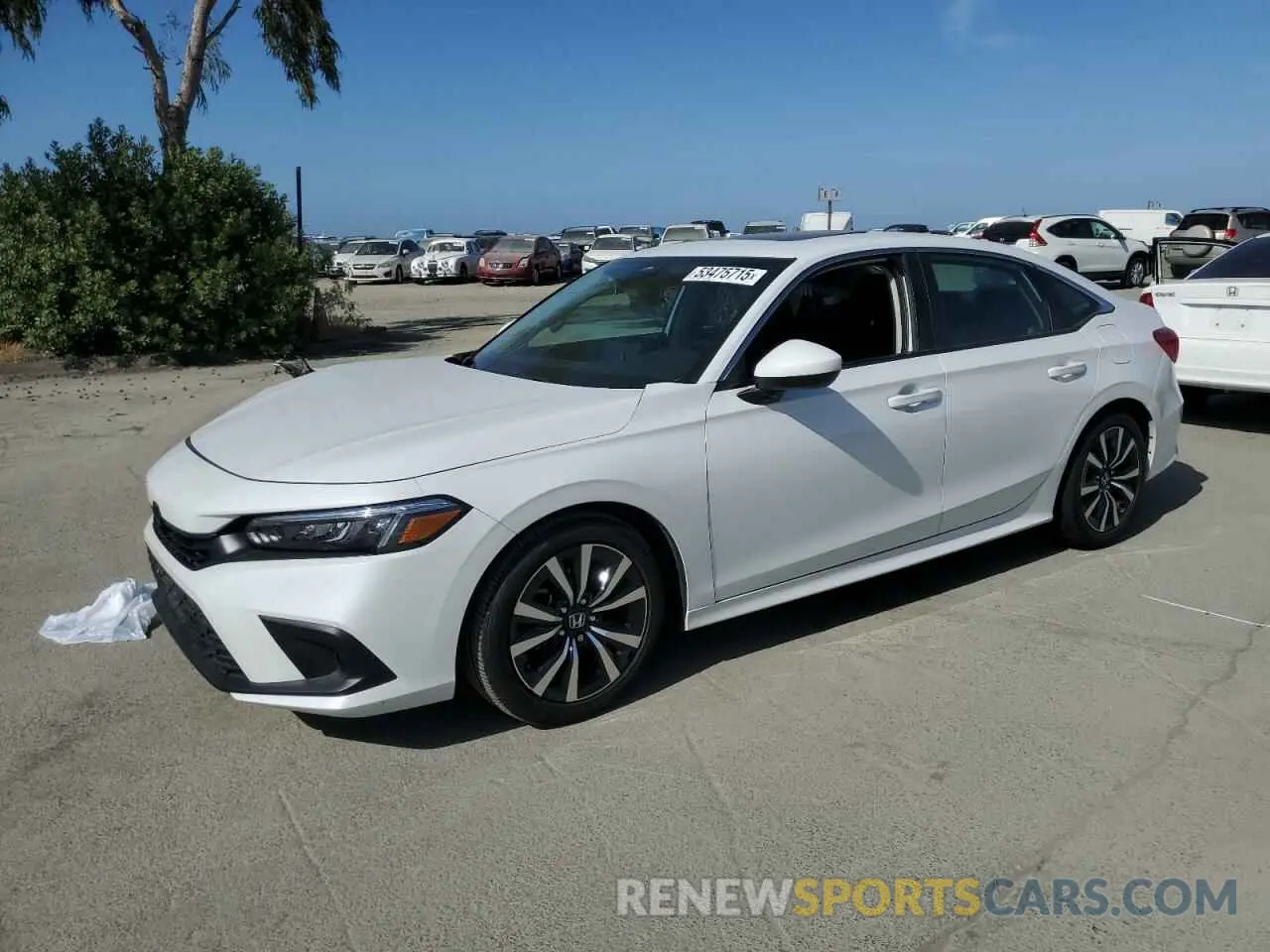 1 Photograph of a damaged car 2HGFE1F75NH310042 HONDA CIVIC 2022