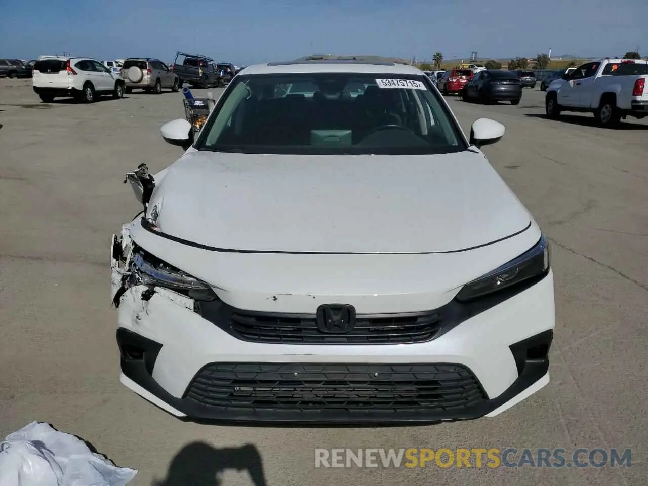 5 Photograph of a damaged car 2HGFE1F75NH310042 HONDA CIVIC 2022