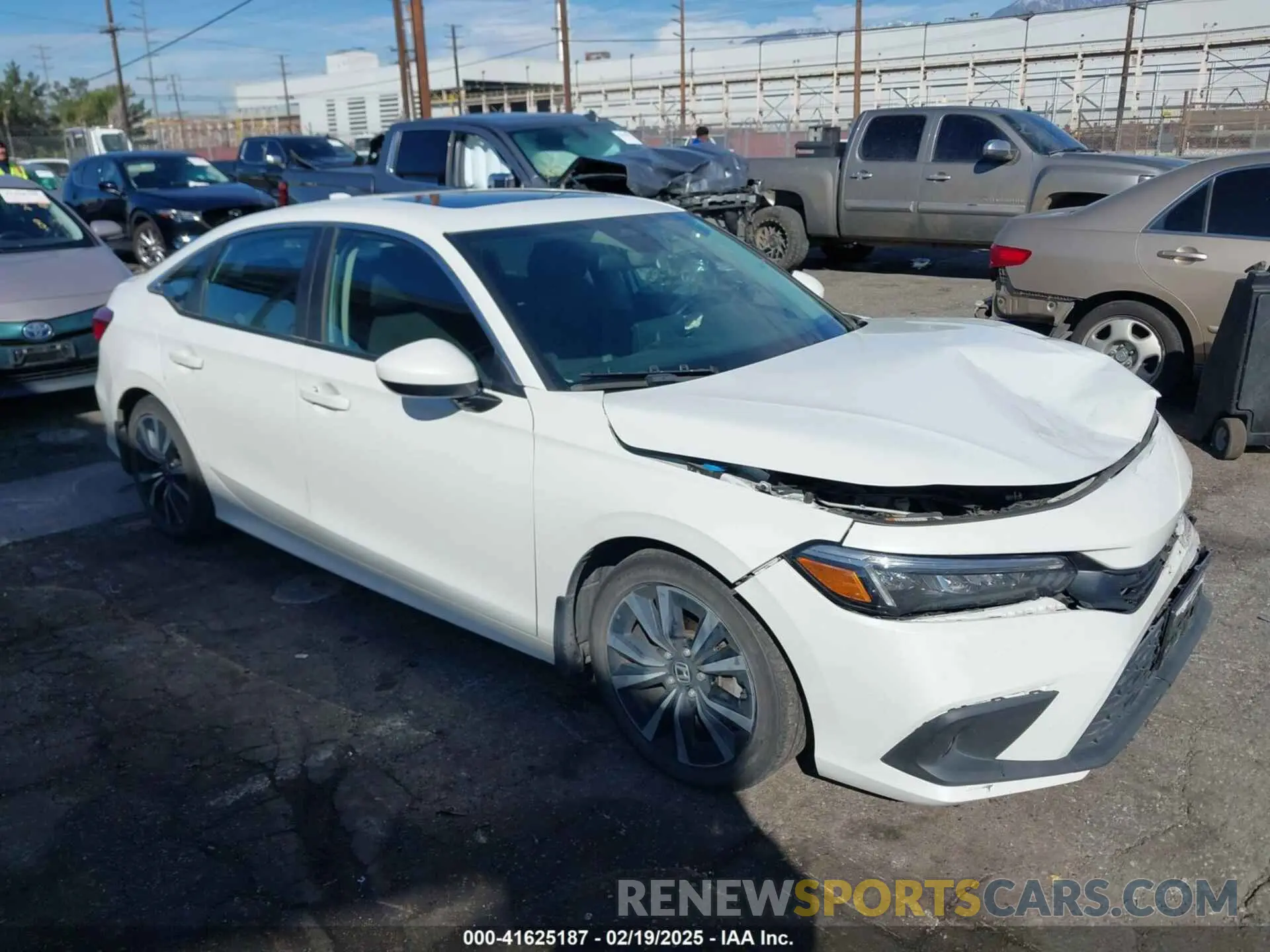 1 Photograph of a damaged car 2HGFE1F76NH318022 HONDA CIVIC 2022