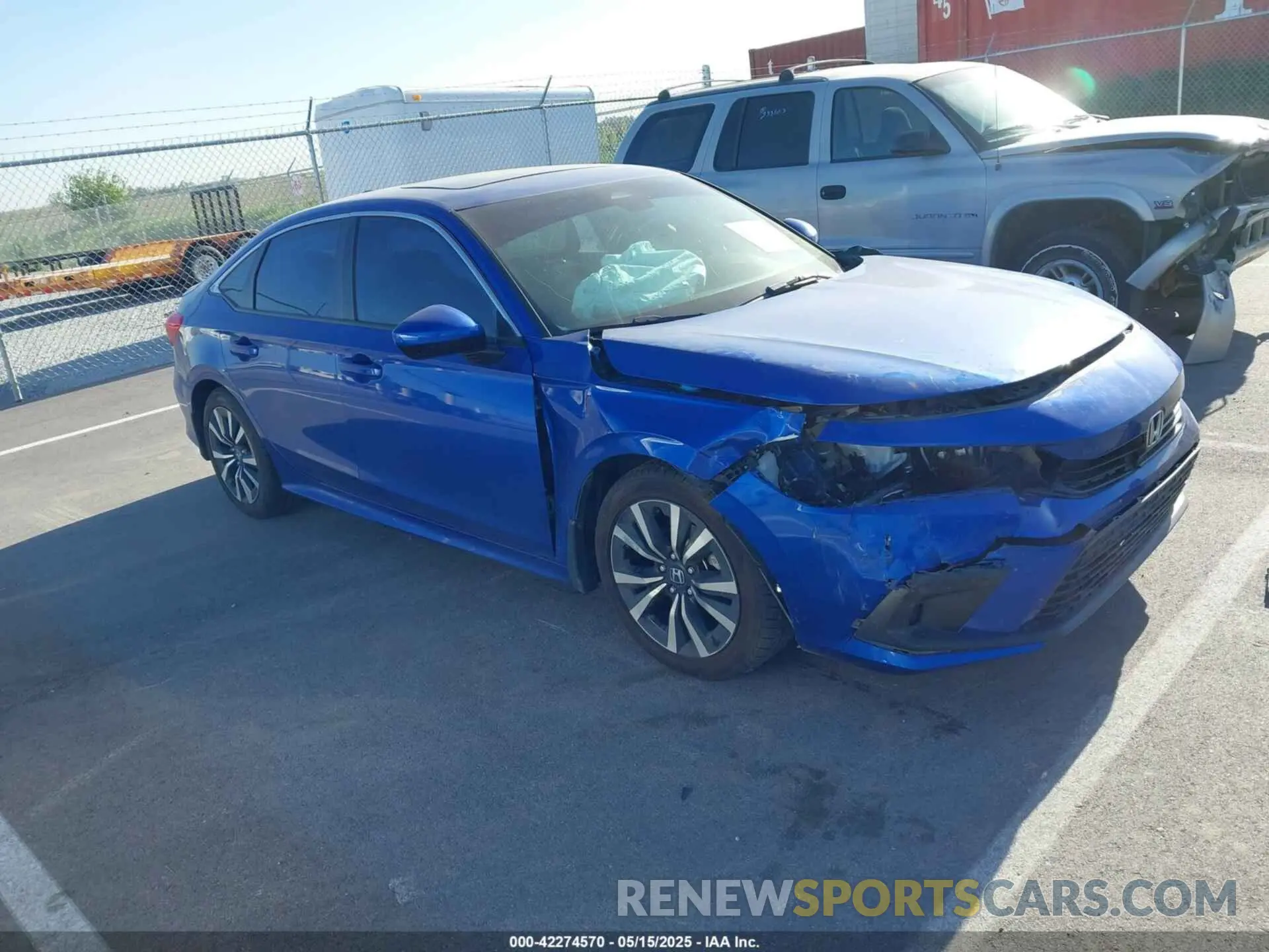 1 Photograph of a damaged car 2HGFE1F78NH308303 HONDA CIVIC 2022