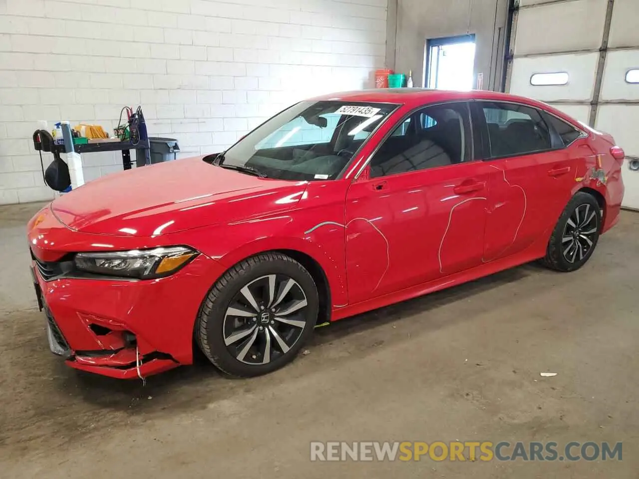 1 Photograph of a damaged car 2HGFE1F79NH308651 HONDA CIVIC 2022
