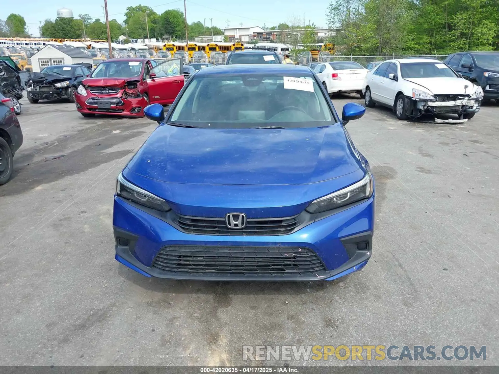 12 Photograph of a damaged car 2HGFE1F7XNH303376 HONDA CIVIC 2022