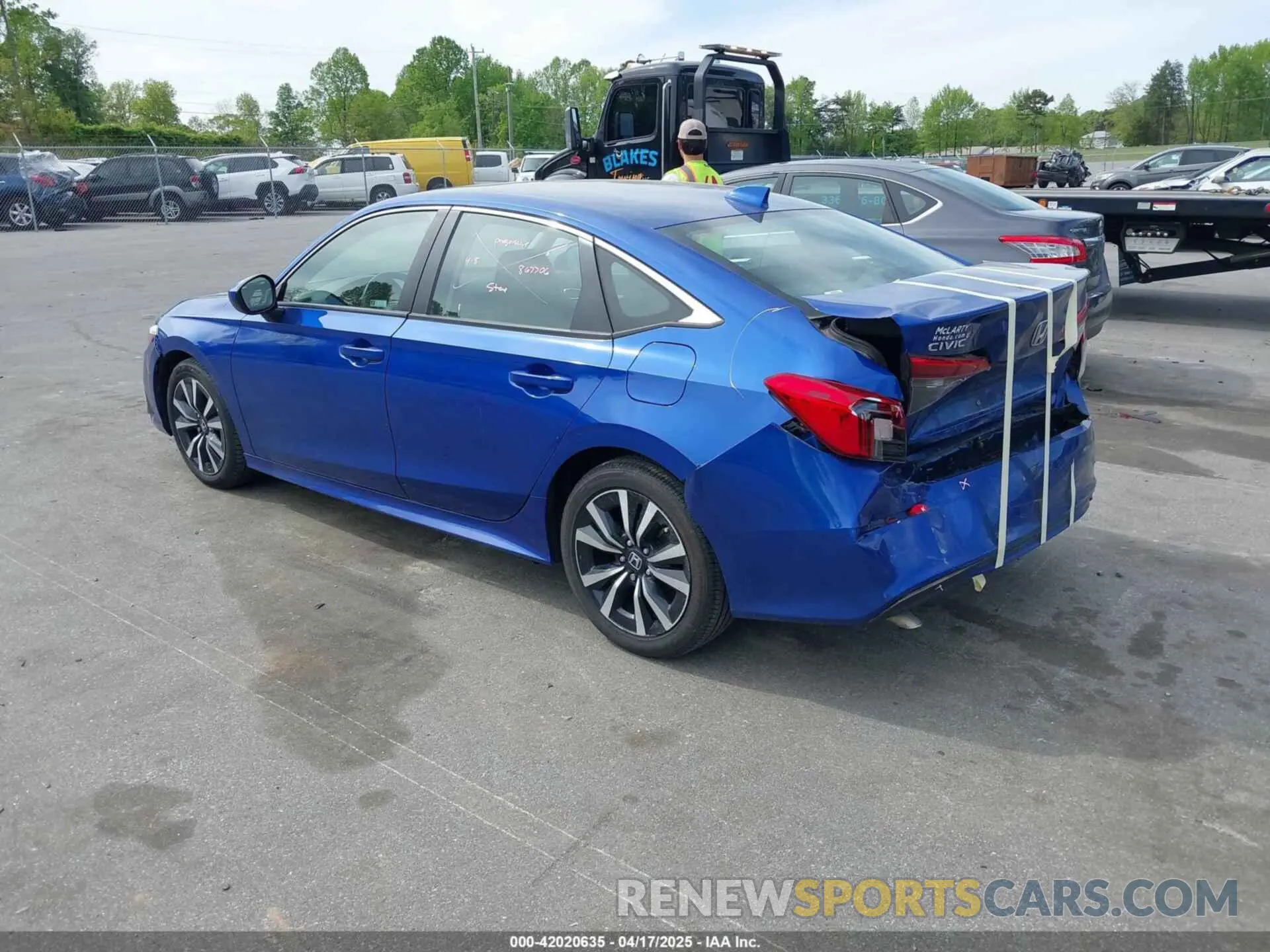 3 Photograph of a damaged car 2HGFE1F7XNH303376 HONDA CIVIC 2022