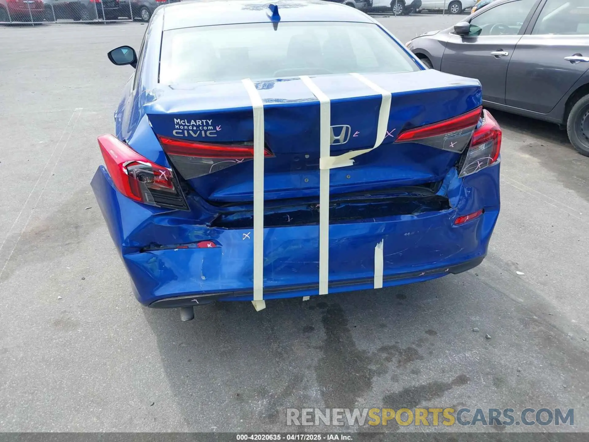 6 Photograph of a damaged car 2HGFE1F7XNH303376 HONDA CIVIC 2022