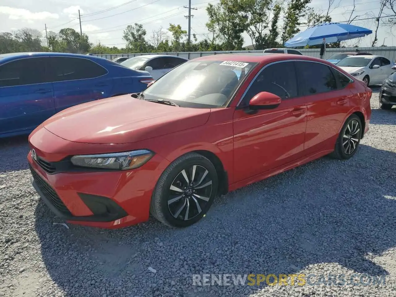 1 Photograph of a damaged car 2HGFE1F7XNH306665 HONDA CIVIC 2022