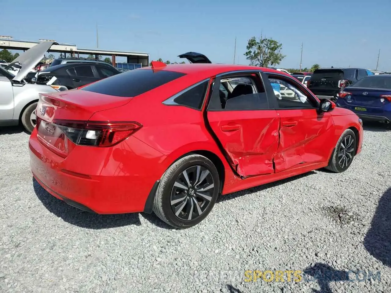 3 Photograph of a damaged car 2HGFE1F7XNH306665 HONDA CIVIC 2022