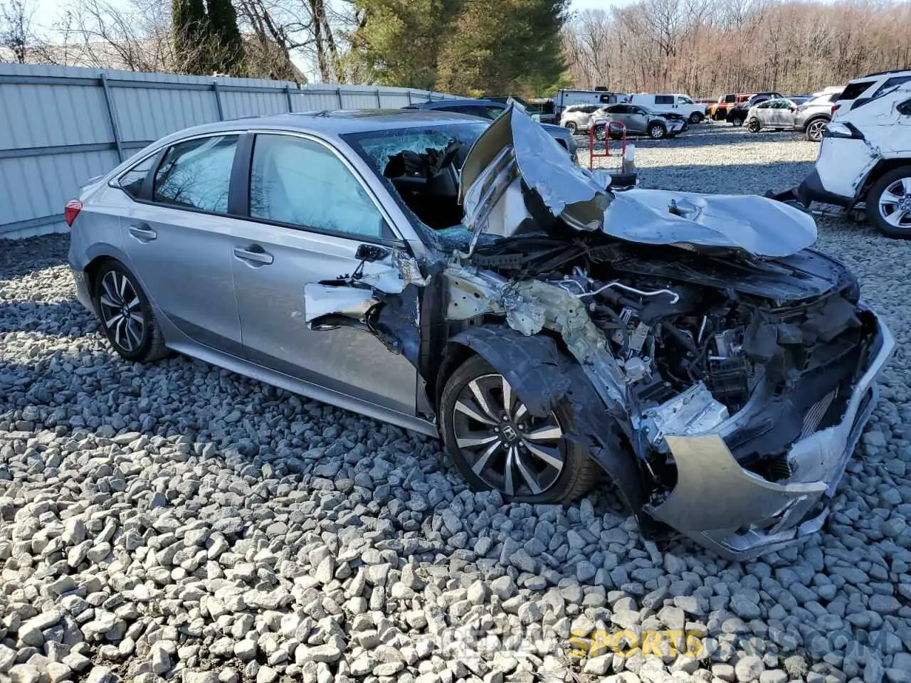 4 Photograph of a damaged car 2HGFE1F7XNH319187 HONDA CIVIC 2022