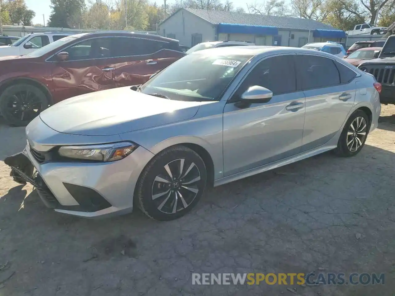 1 Photograph of a damaged car 2HGFE1F7XNH320274 HONDA CIVIC 2022