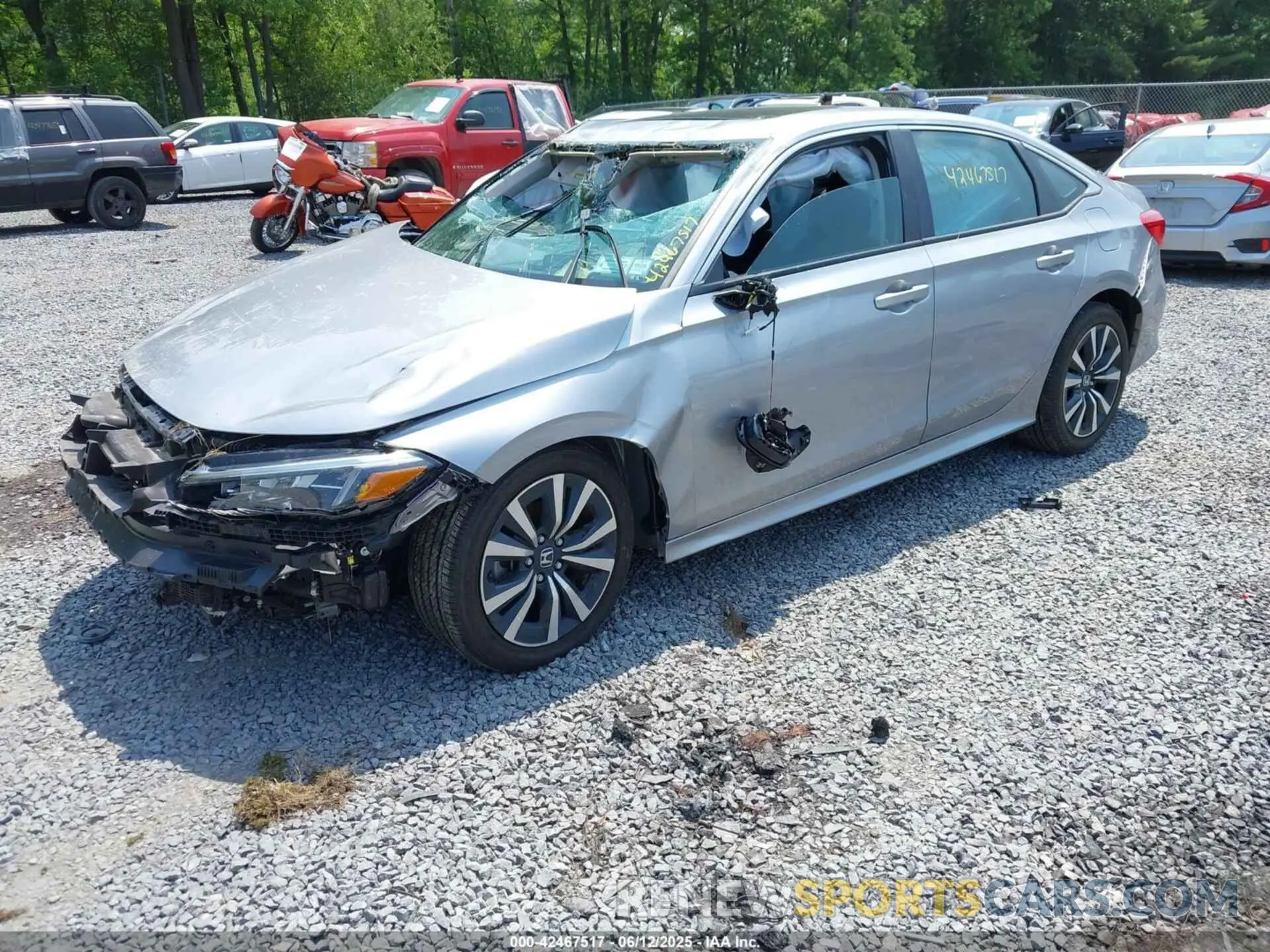 2 Photograph of a damaged car 2HGFE1F7XNH328147 HONDA CIVIC 2022