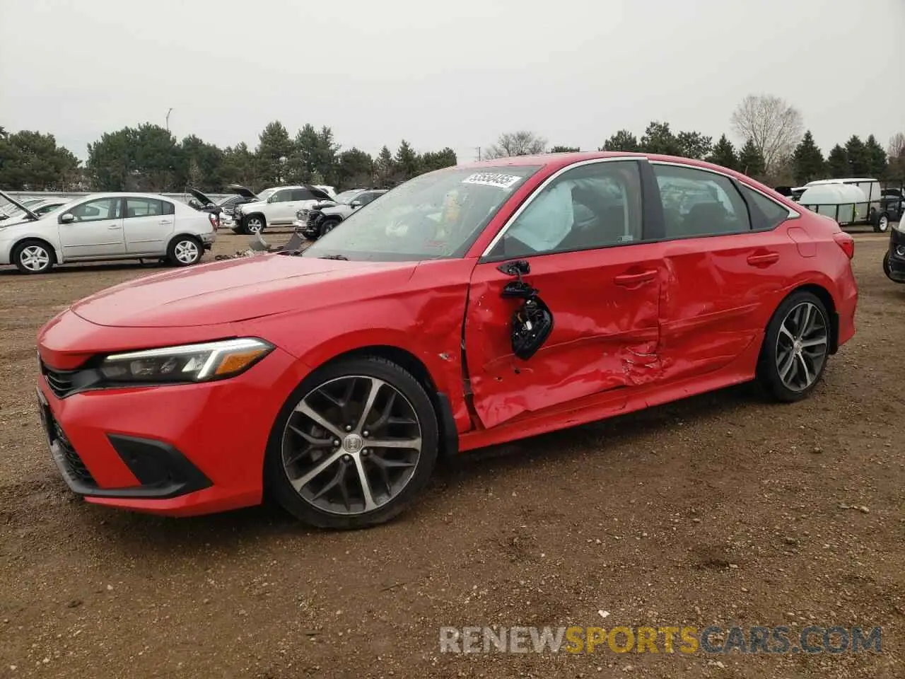 1 Photograph of a damaged car 2HGFE1F90NH308510 HONDA CIVIC 2022