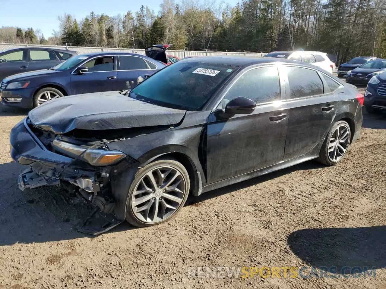 1 Photograph of a damaged car 2HGFE1F91NH001427 HONDA CIVIC 2022