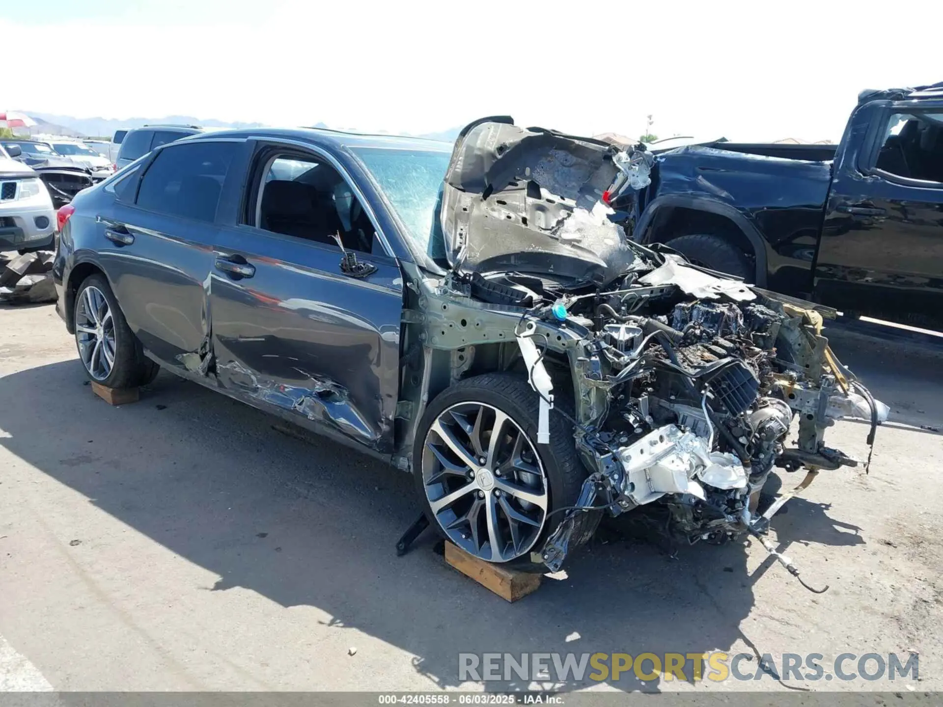 1 Photograph of a damaged car 2HGFE1F91NH316101 HONDA CIVIC 2022