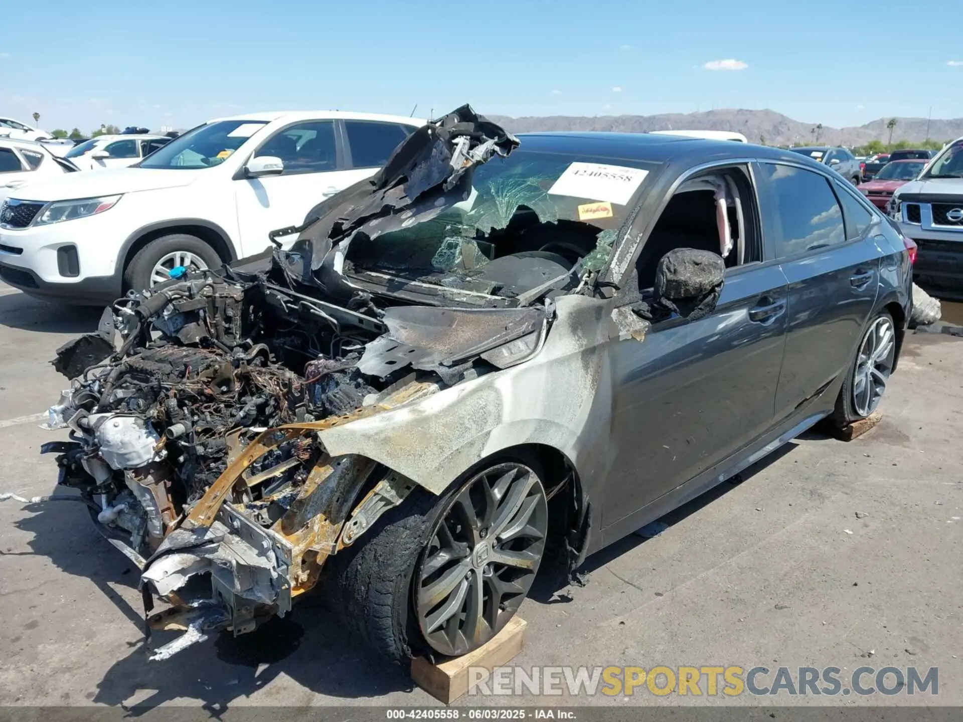 2 Photograph of a damaged car 2HGFE1F91NH316101 HONDA CIVIC 2022