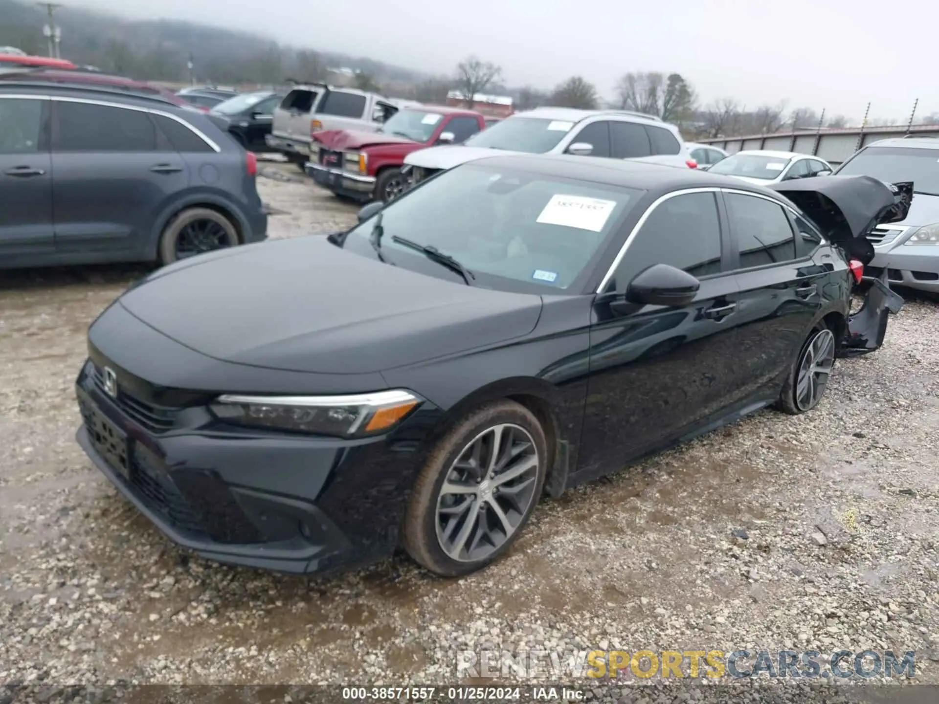 2 Photograph of a damaged car 2HGFE1F92NH327916 HONDA CIVIC 2022