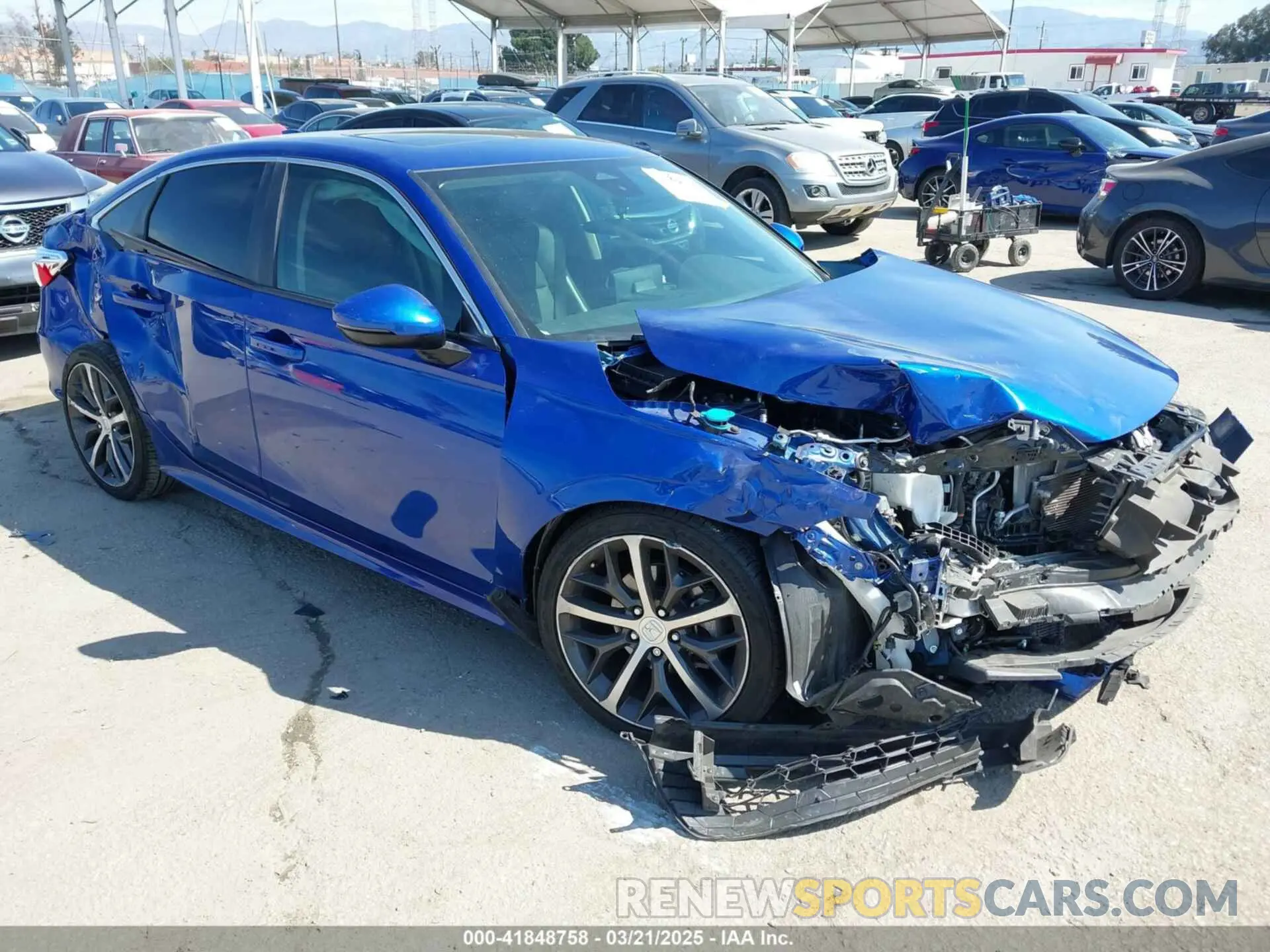 1 Photograph of a damaged car 2HGFE1F94NH302323 HONDA CIVIC 2022