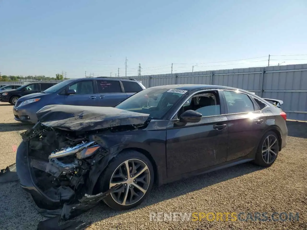 1 Photograph of a damaged car 2HGFE1F95NH326551 HONDA CIVIC 2022