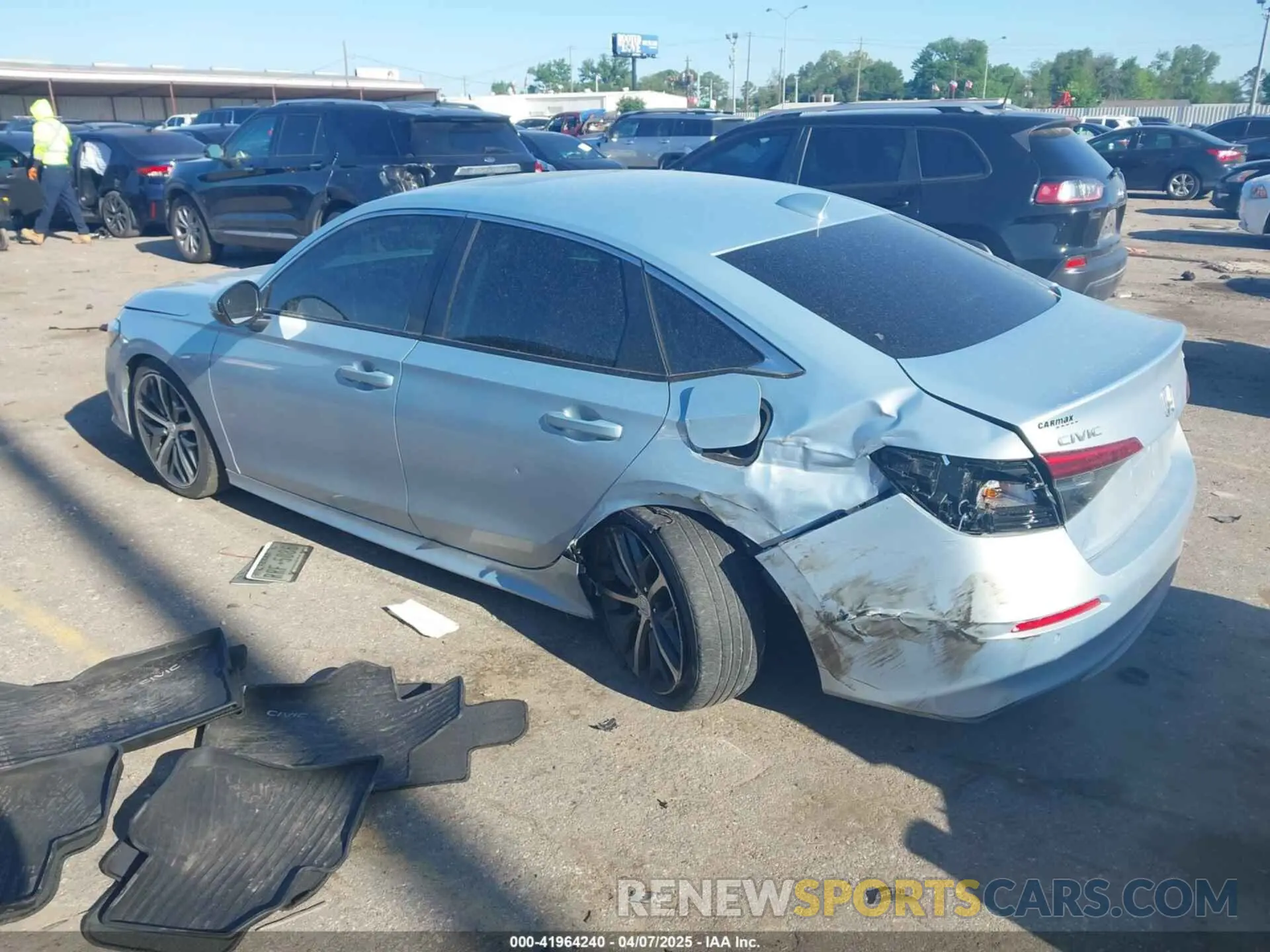 3 Photograph of a damaged car 2HGFE1F96NH300850 HONDA CIVIC 2022