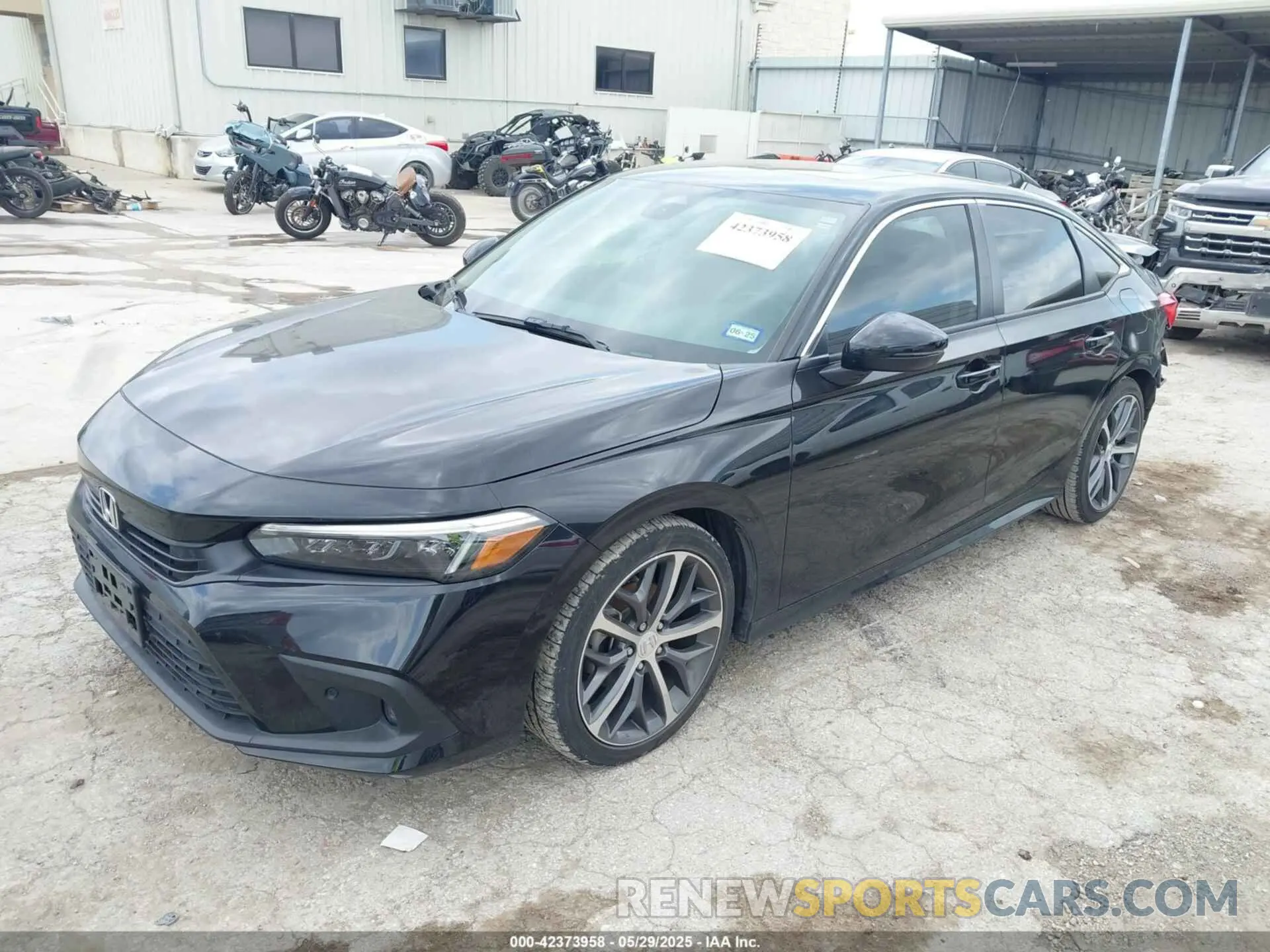 2 Photograph of a damaged car 2HGFE1F9XNH321586 HONDA CIVIC 2022